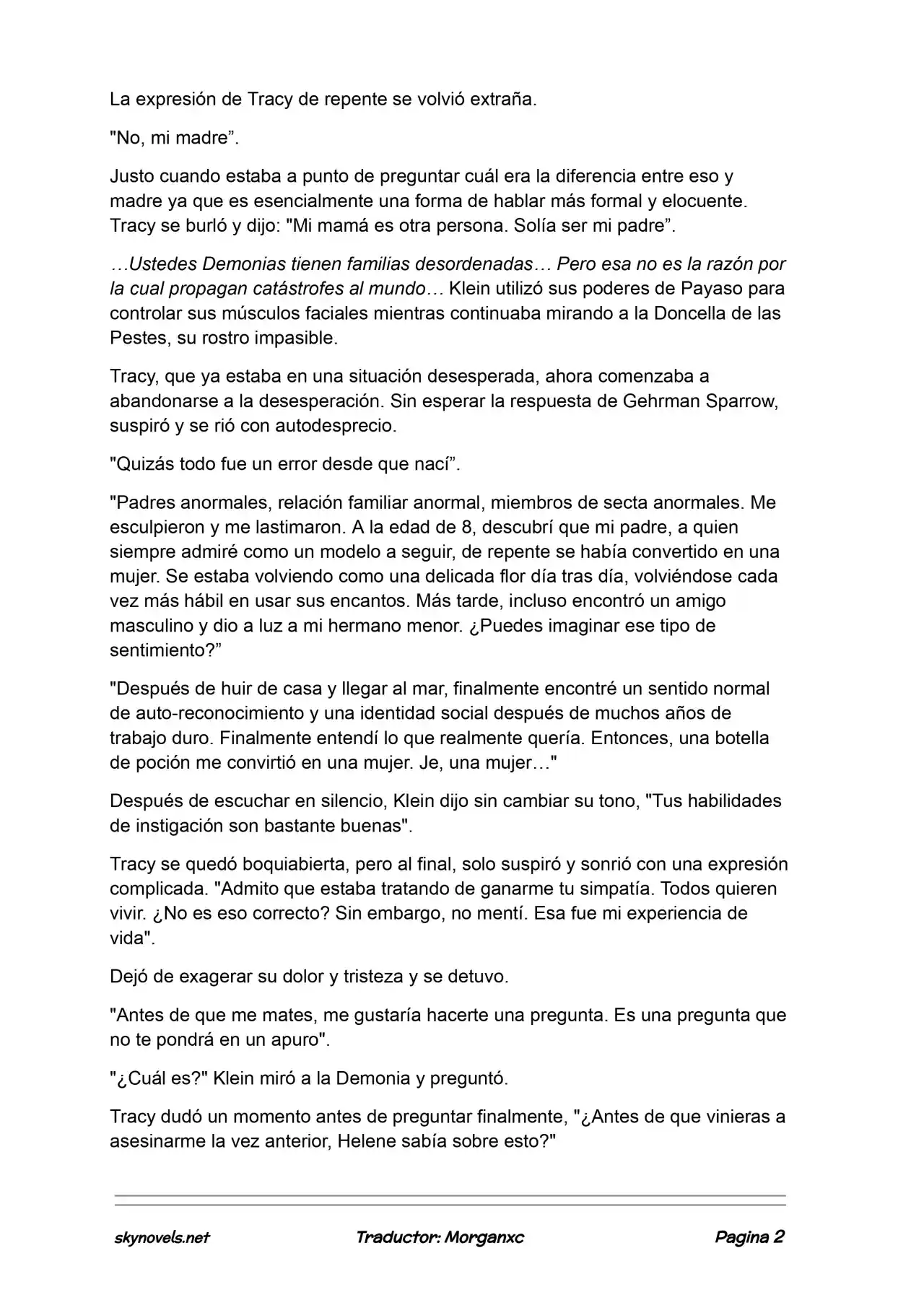 Lord Of The Mysteries (Novela) - Capítulo 1108 - Página 2 - LectorTMOo