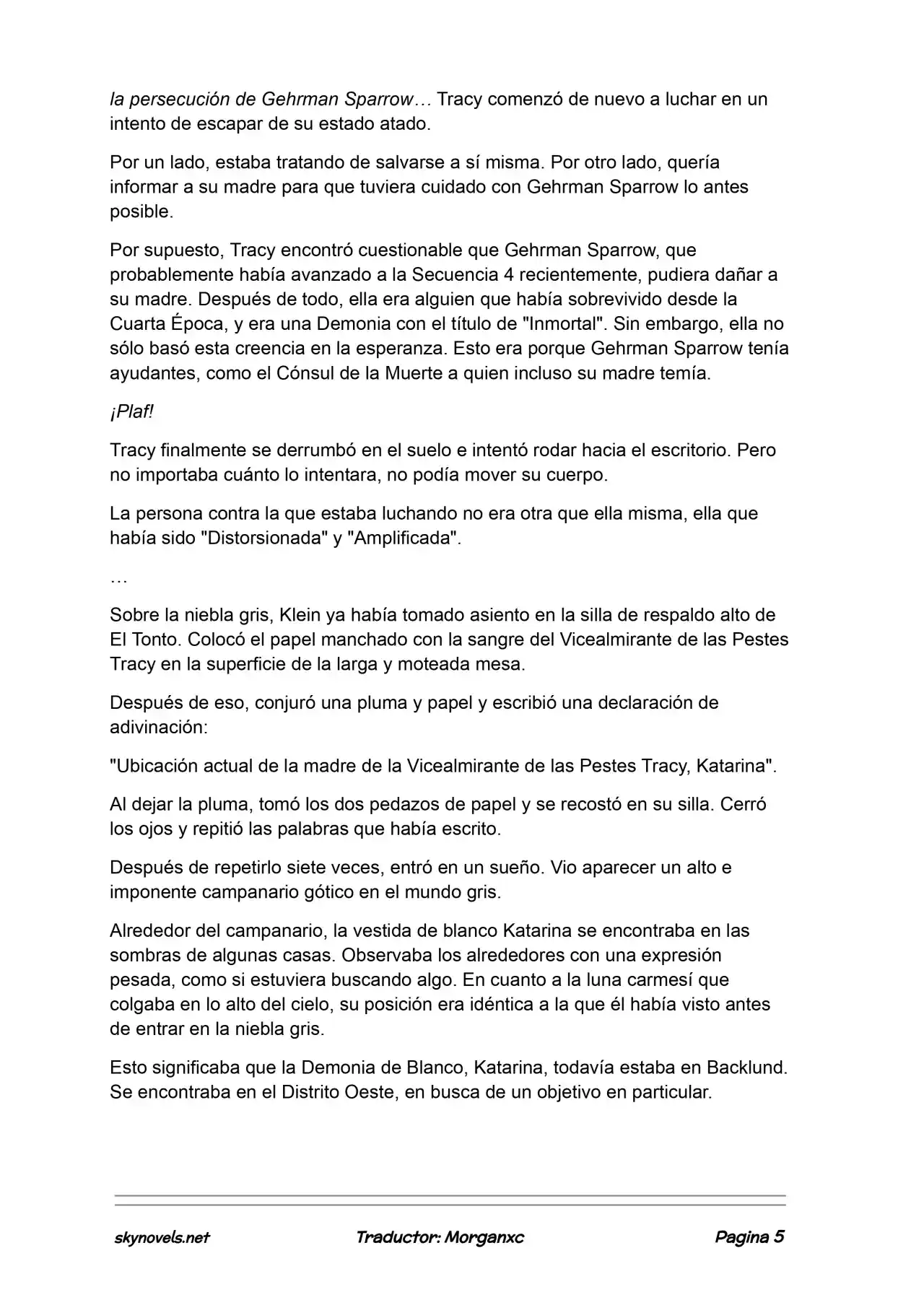 Lord Of The Mysteries (Novela) - Capítulo 1108 - Página 5 - LectorTMOo