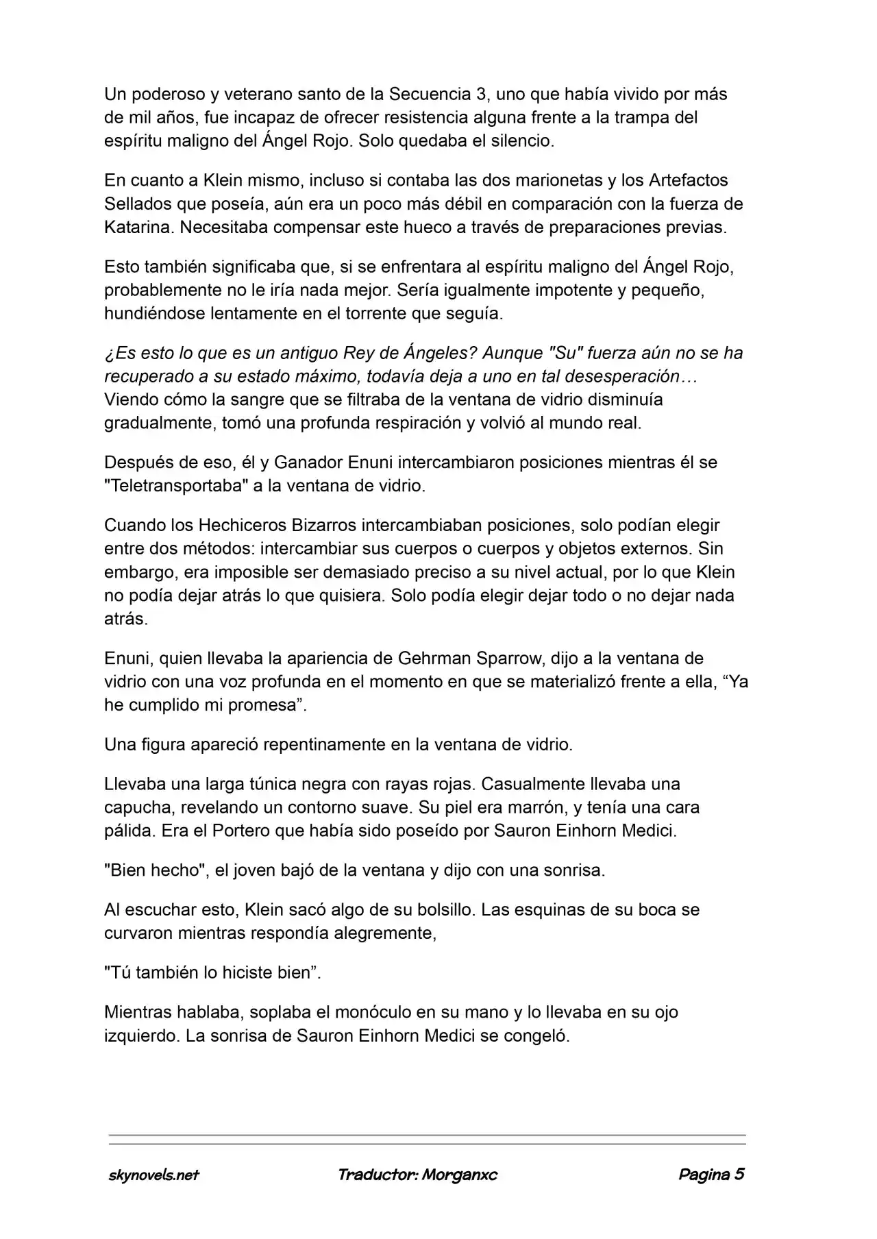 Lord Of The Mysteries (Novela) - Capítulo 1109 - Página 5 - LectorTMOo