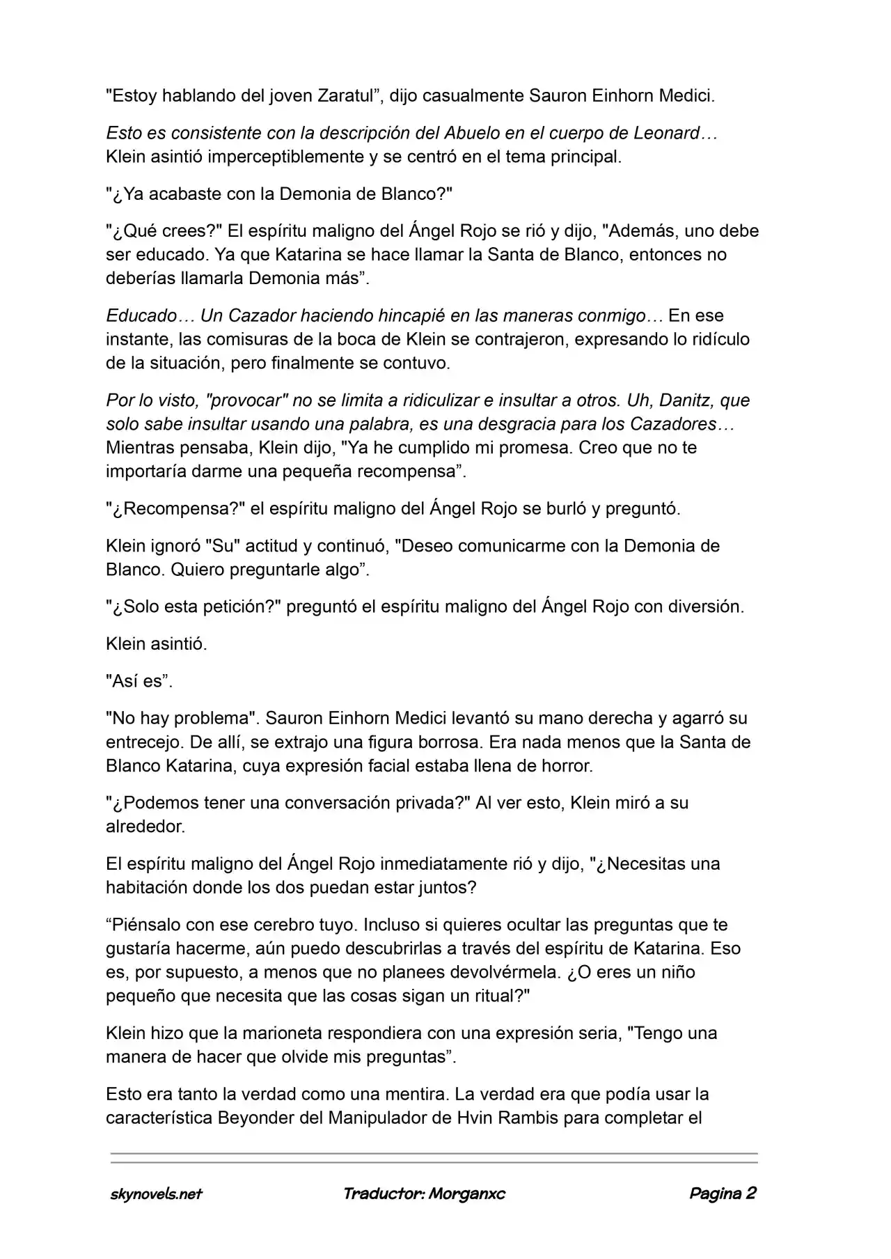 Lord Of The Mysteries (Novela) - Capítulo 1110 - Página 2 - LectorTMOo