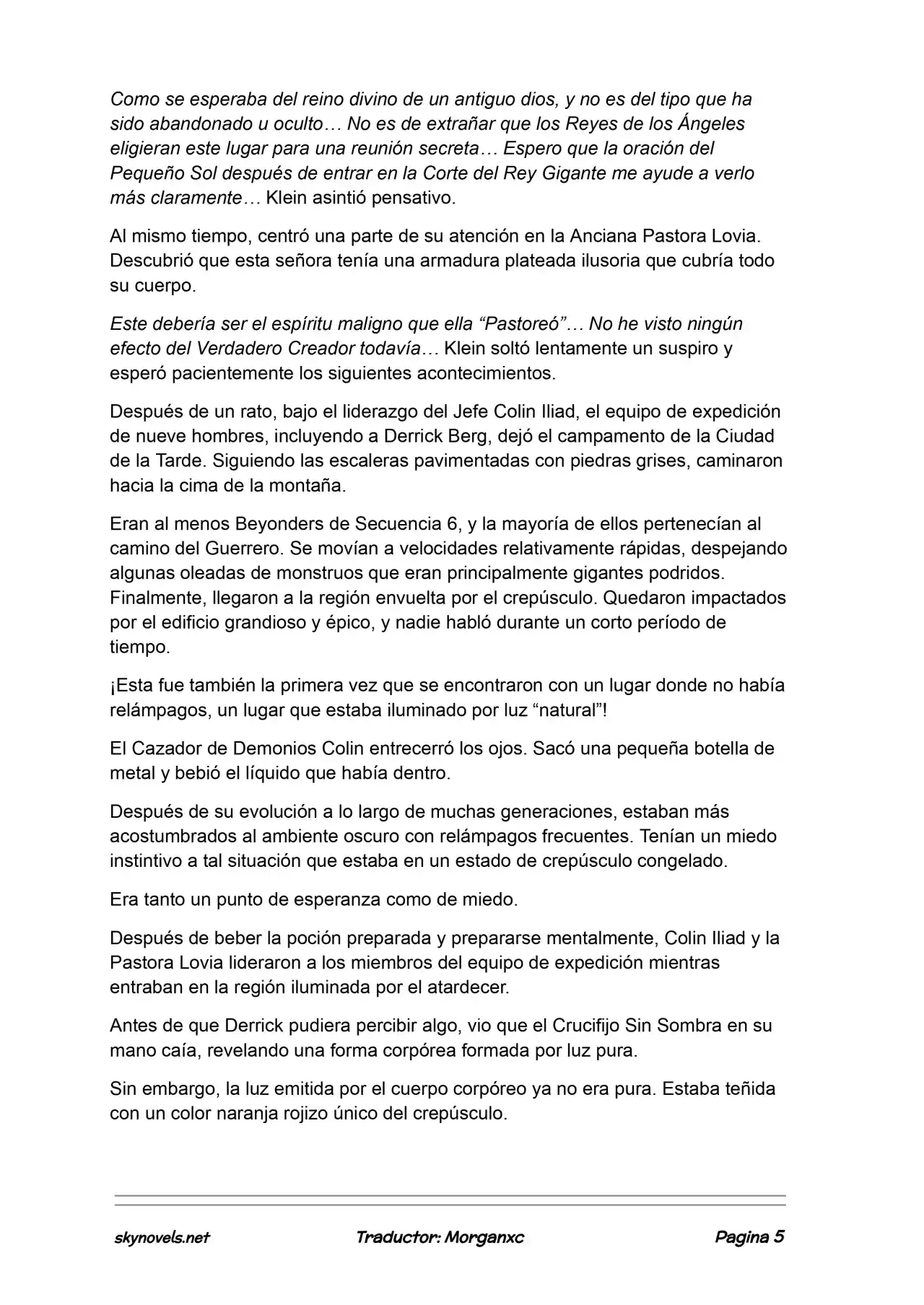 Lord Of The Mysteries (Novela) - Capítulo 1112 - Página 5 - LectorTMOo