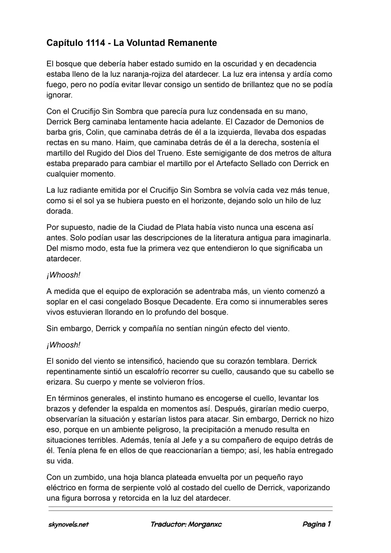 Lord Of The Mysteries (Novela) - Capítulo 1114 - Página 1 - LectorTMOo