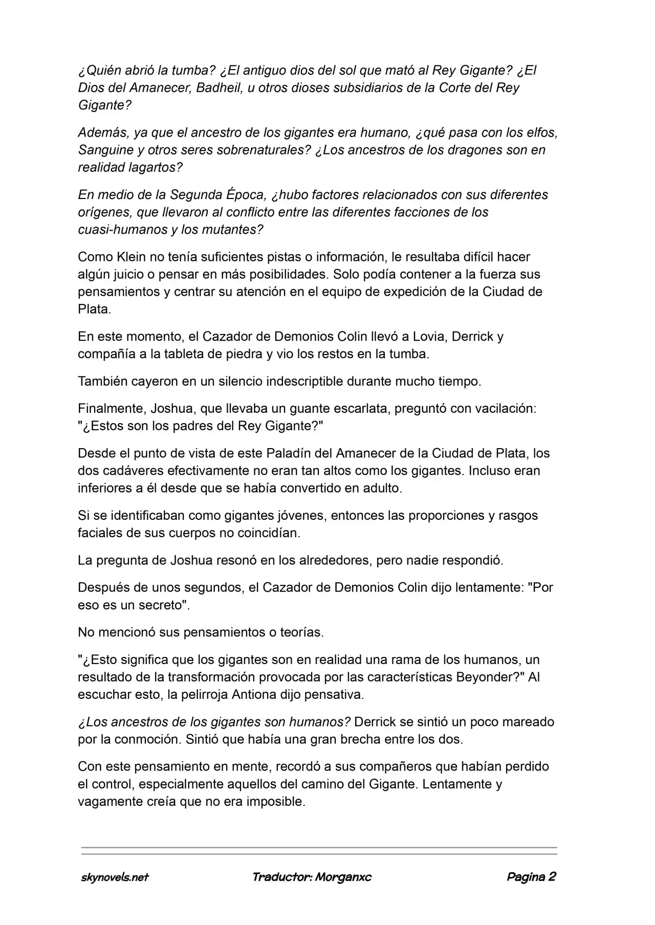 Lord Of The Mysteries (Novela) - Capítulo 1115 - Página 2 - LectorTMOo