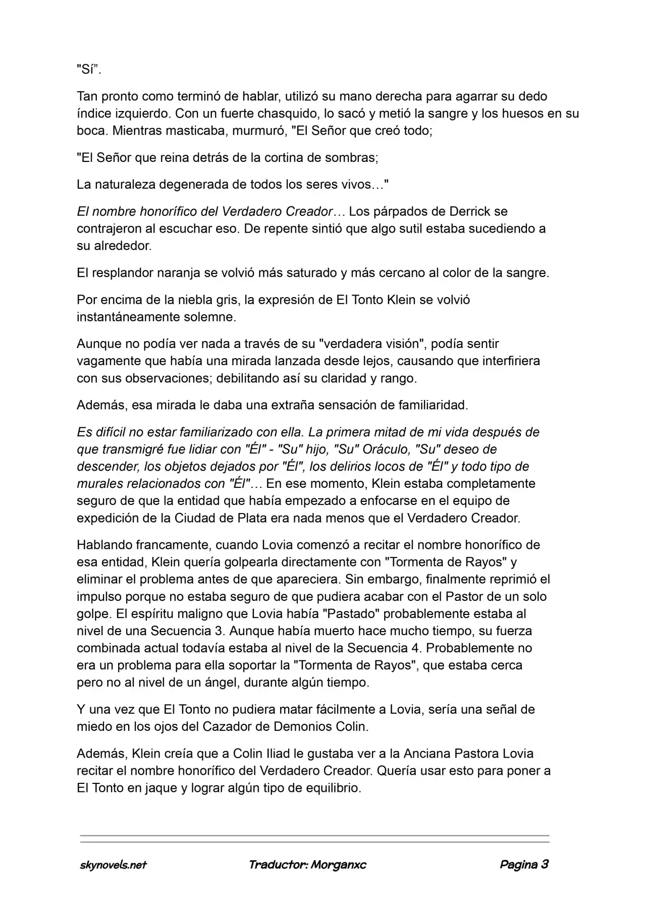 Lord Of The Mysteries (Novela) - Capítulo 1116 - Página 3 - LectorTMOo