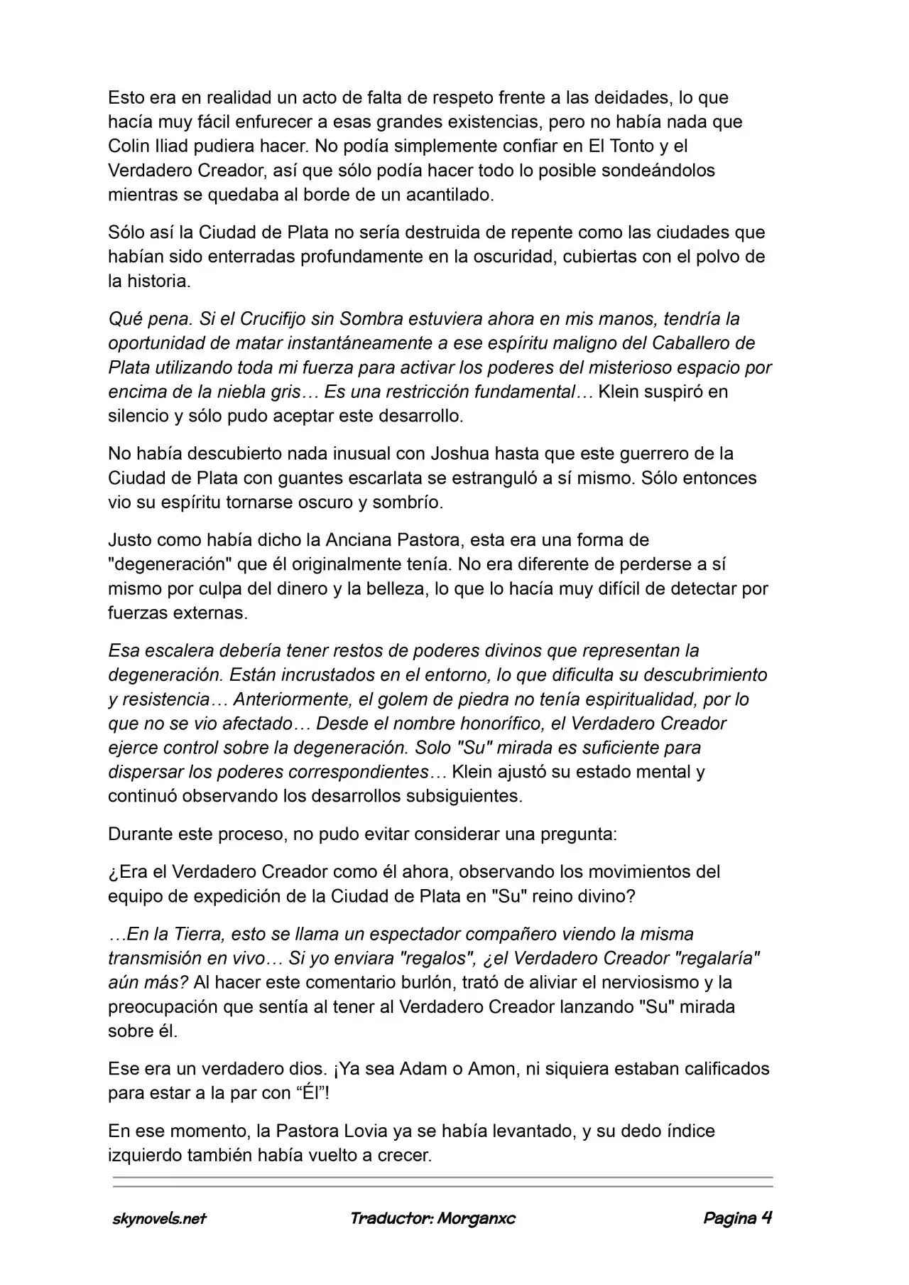Lord Of The Mysteries (Novela) - Capítulo 1116 - Página 4 - LectorTMOo