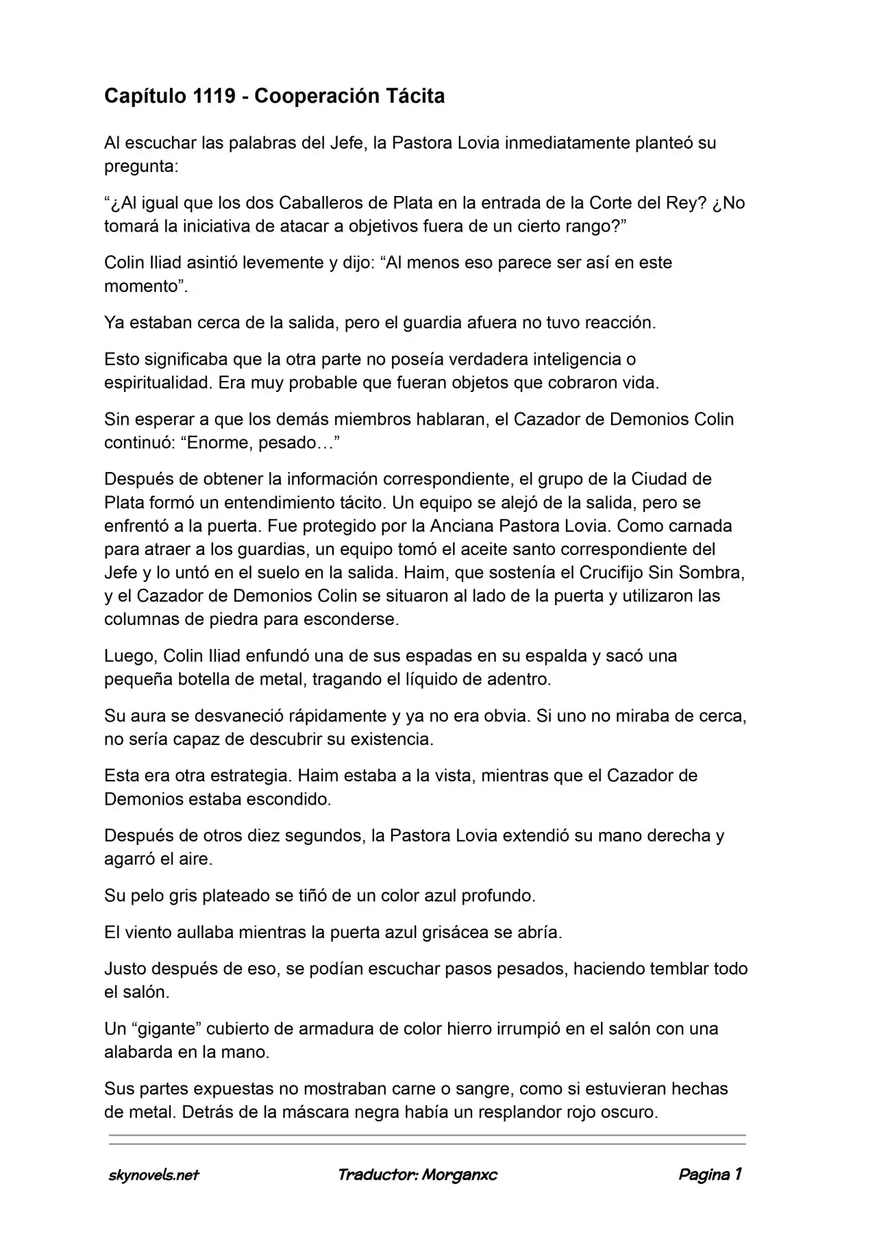 Lord Of The Mysteries (Novela) - Capítulo 1119 - Página 1 - LectorTMOo