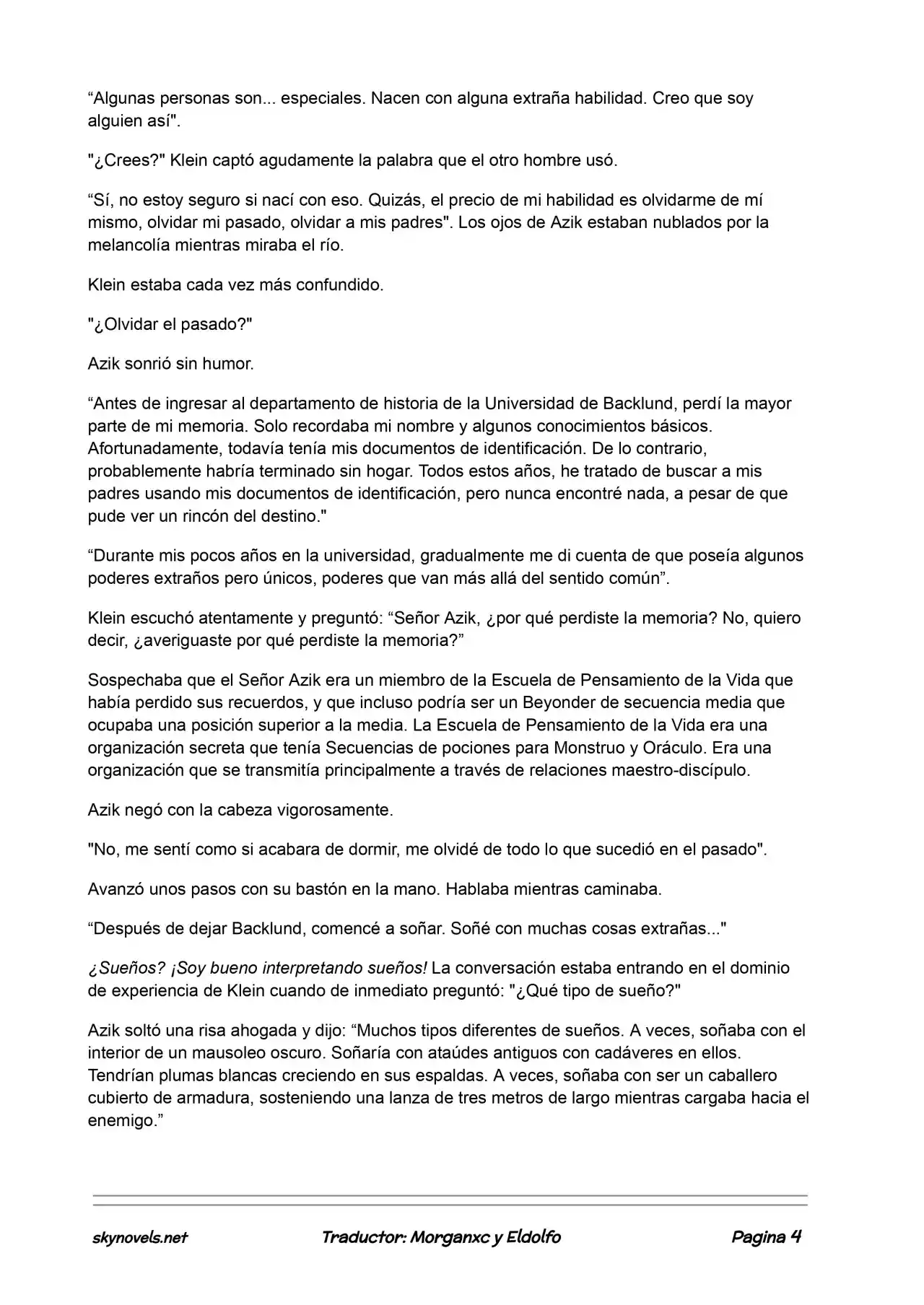Lord Of The Mysteries (Novela) - Capítulo 112 - Página 4 - LectorTMOo