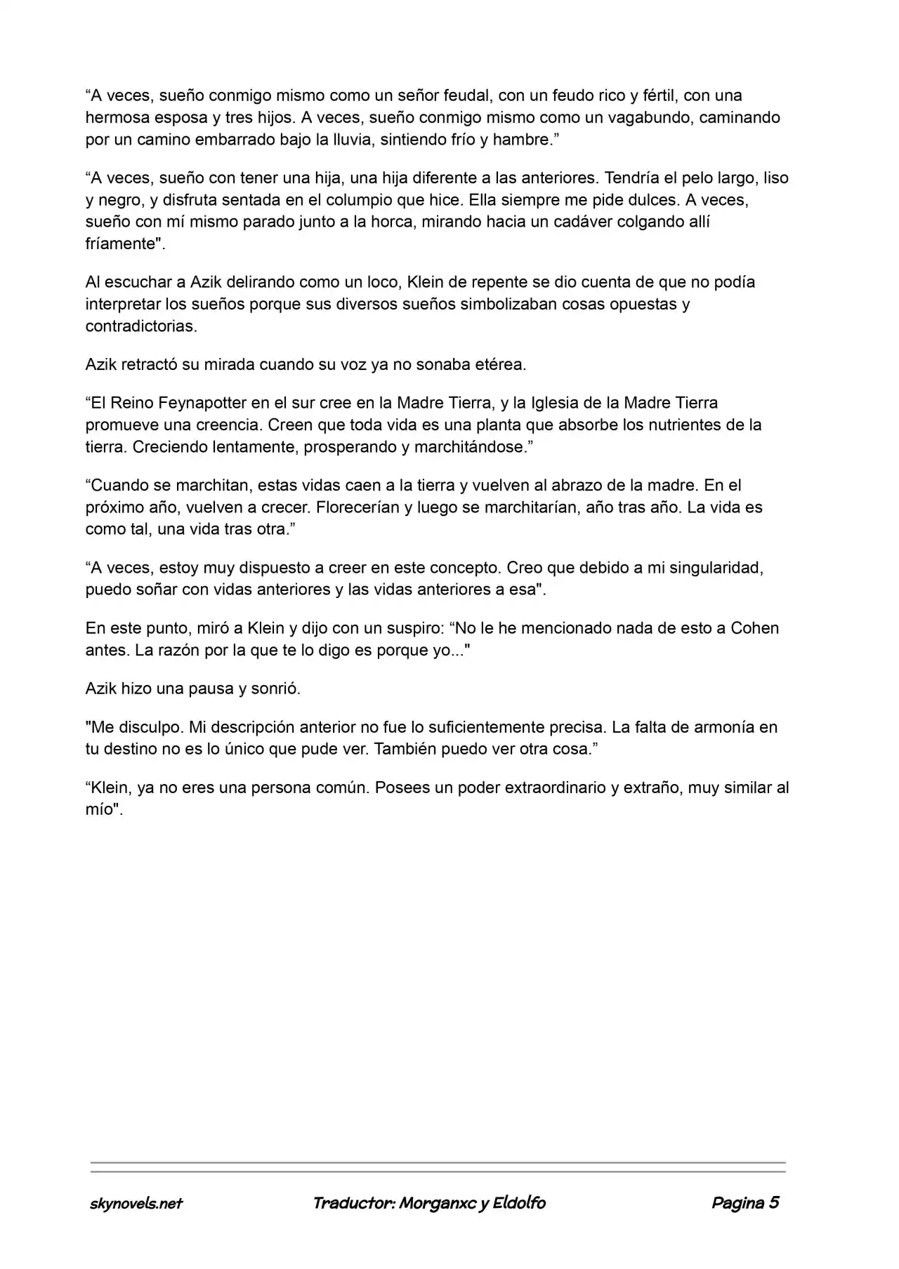 Lord Of The Mysteries (Novela) - Capítulo 112 - Página 5 - LectorTMOo