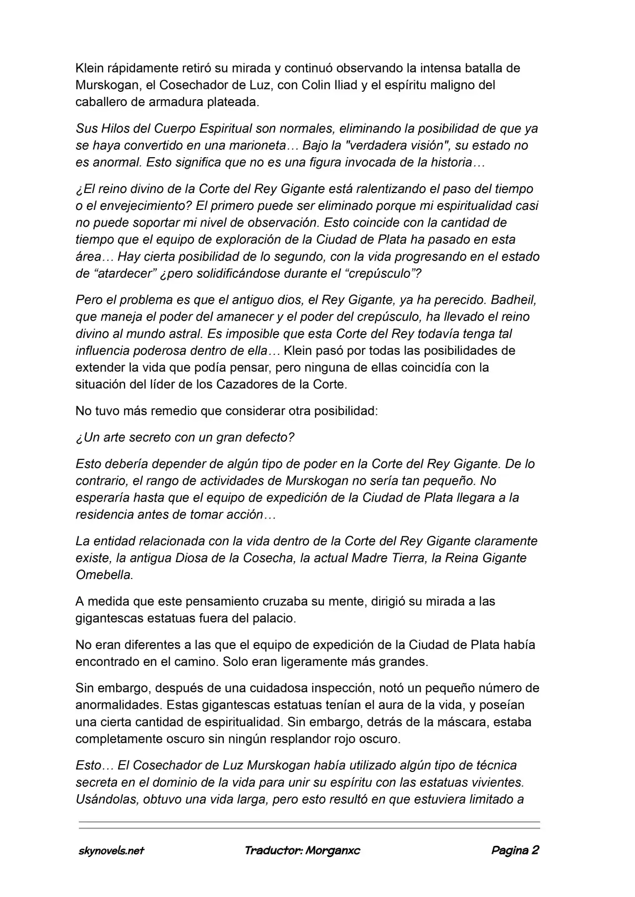 Lord Of The Mysteries (Novela) - Capítulo 1121 - Página 2 - LectorTMOo