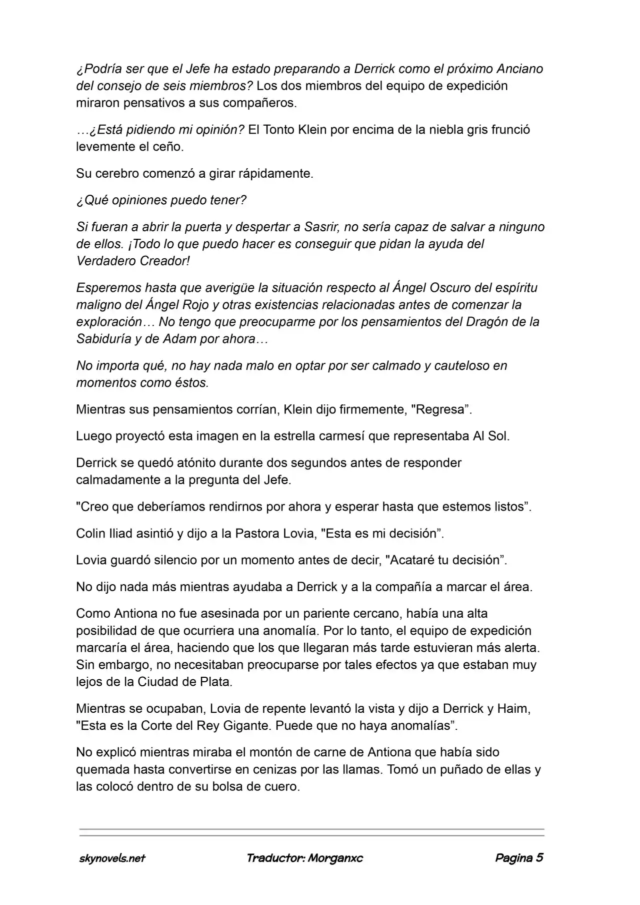 Lord Of The Mysteries (Novela) - Capítulo 1122 - Página 5 - LectorTMOo