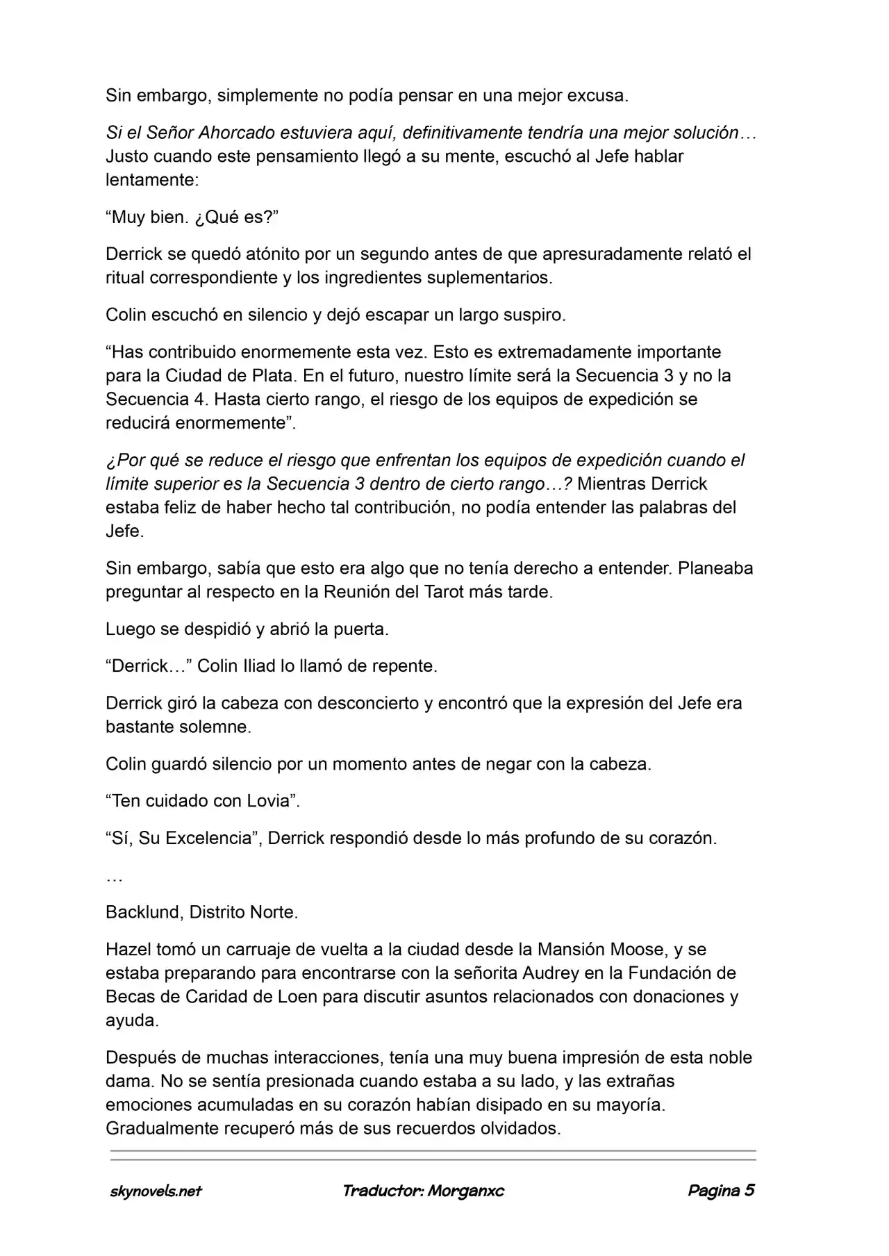 Lord Of The Mysteries (Novela) - Capítulo 1123 - Página 5 - LectorTMOo