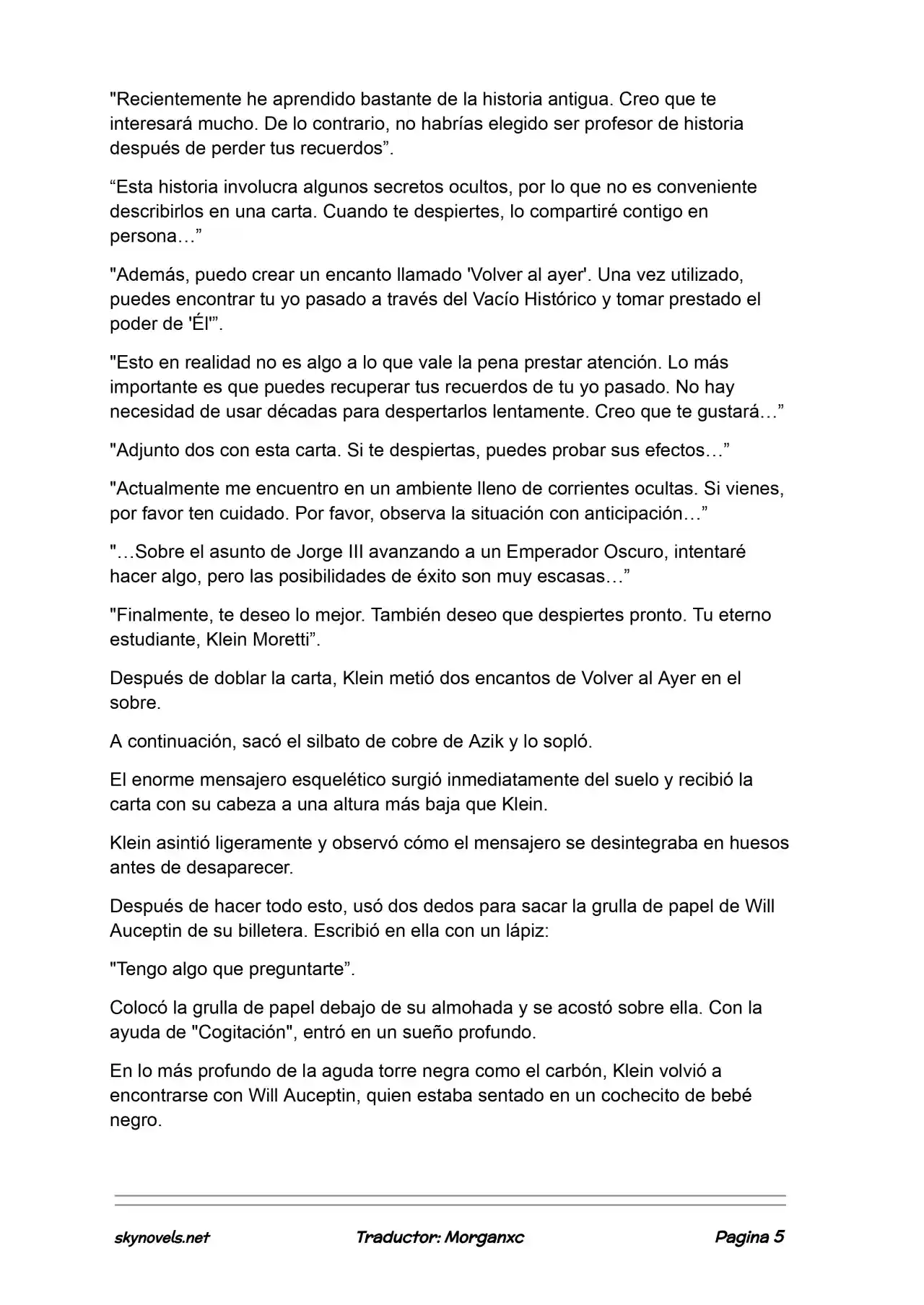 Lord Of The Mysteries (Novela) - Capítulo 1124 - Página 5 - LectorTMOo