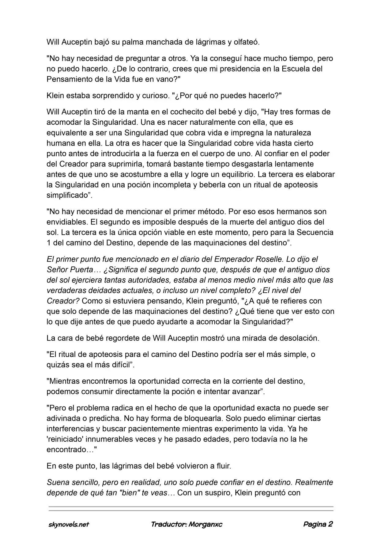 Lord Of The Mysteries (Novela) - Capítulo 1125 - Página 2 - LectorTMOo