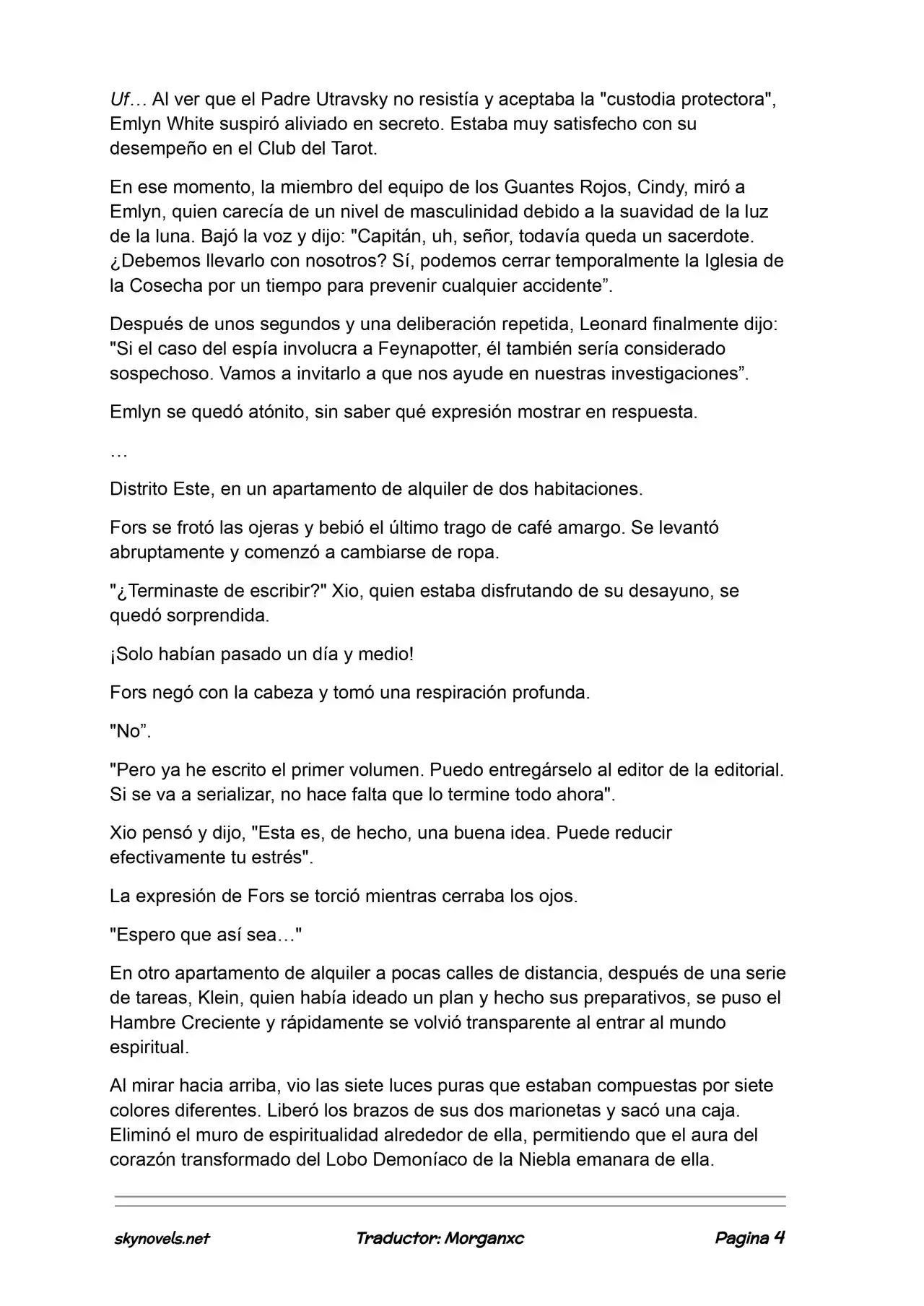 Lord Of The Mysteries (Novela) - Capítulo 1126 - Página 4 - LectorTMOo
