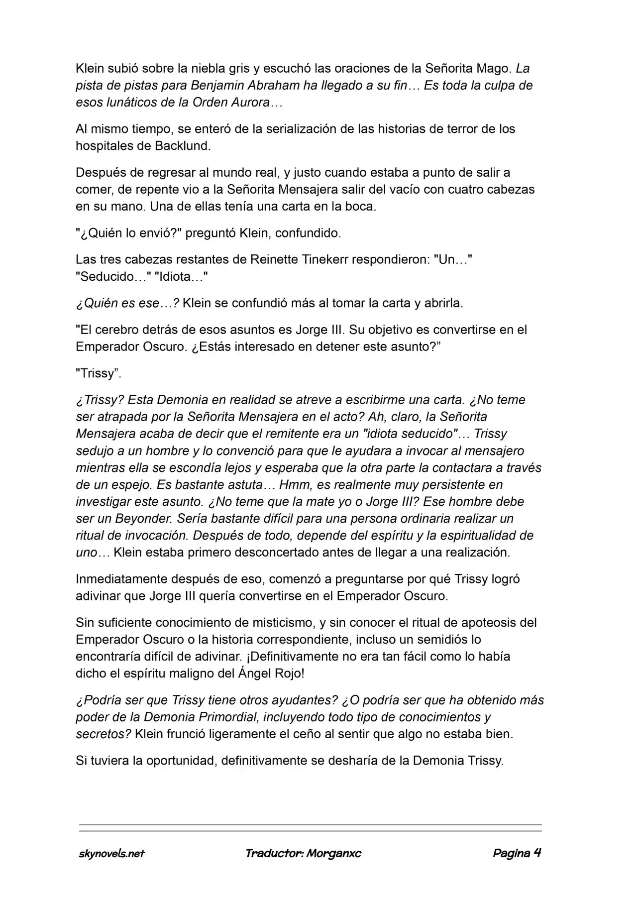 Lord Of The Mysteries (Novela) - Capítulo 1127 - Página 4 - LectorTMOo