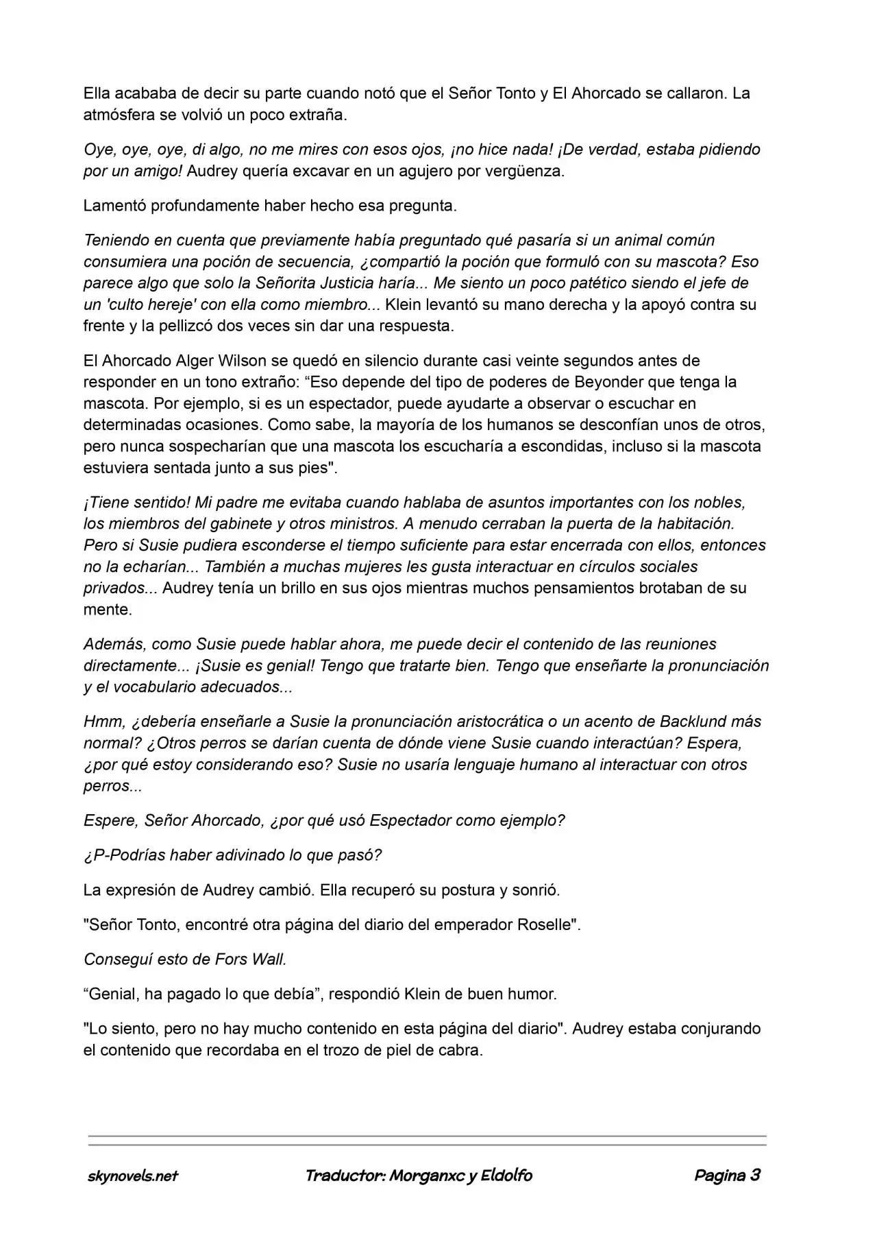 Lord Of The Mysteries (Novela) - Capítulo 113 - Página 3 - LectorTMOo