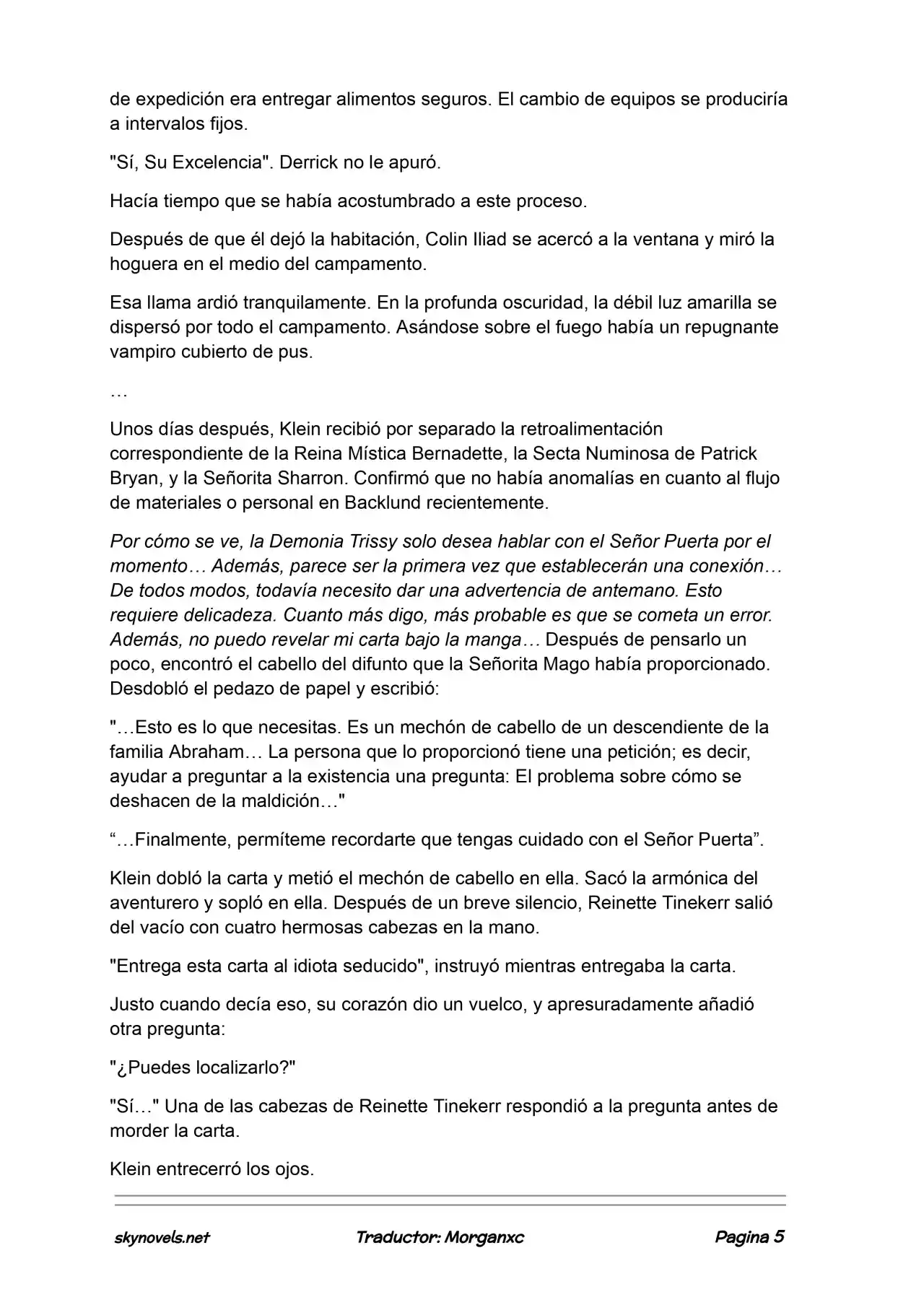 Lord Of The Mysteries (Novela) - Capítulo 1132 - Página 5 - LectorTMOo