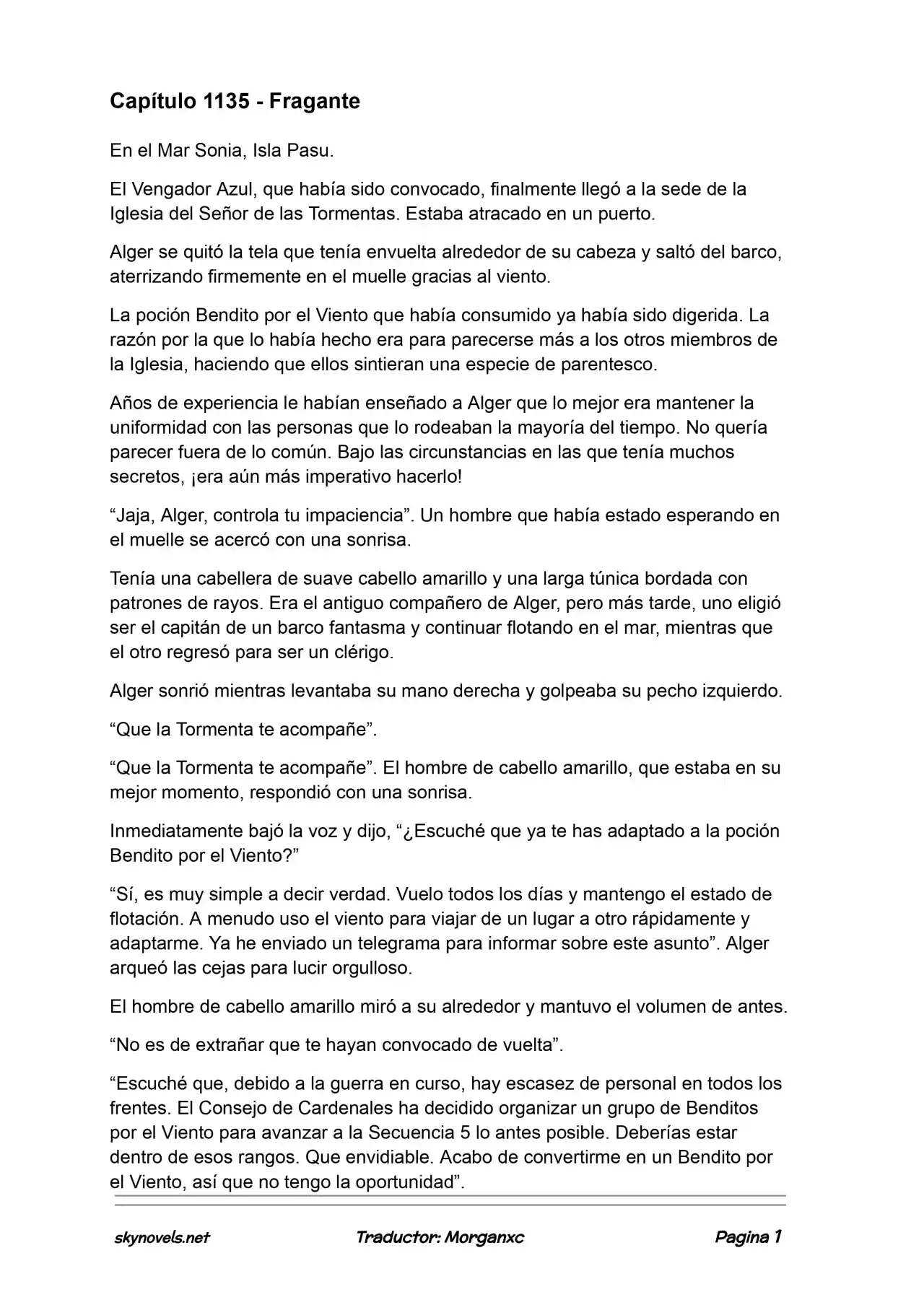 Lord Of The Mysteries (Novela) - Capítulo 1135 - Página 1 - LectorTMOo