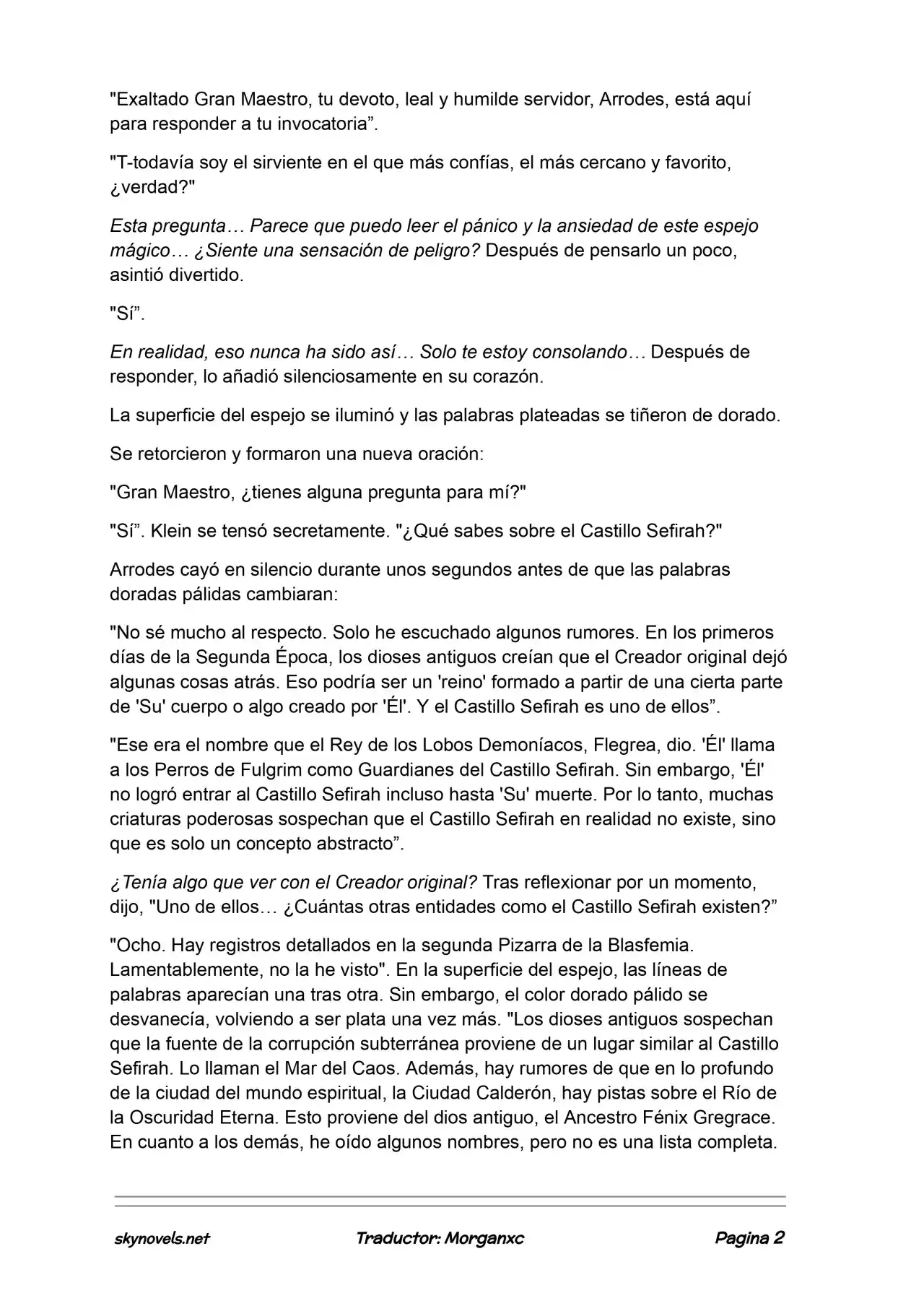 Lord Of The Mysteries (Novela) - Capítulo 1136 - Página 2 - LectorTMOo
