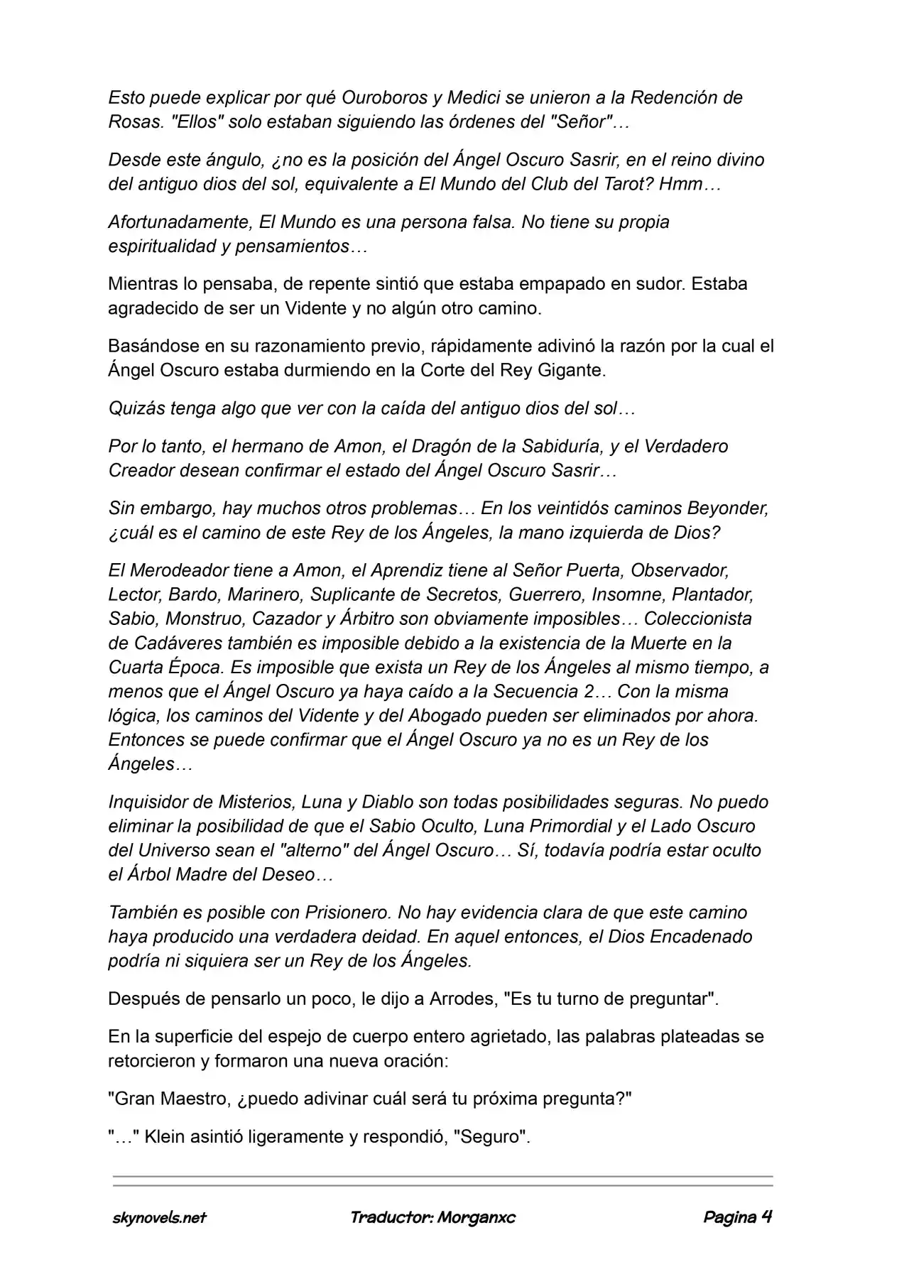 Lord Of The Mysteries (Novela) - Capítulo 1136 - Página 4 - LectorTMOo
