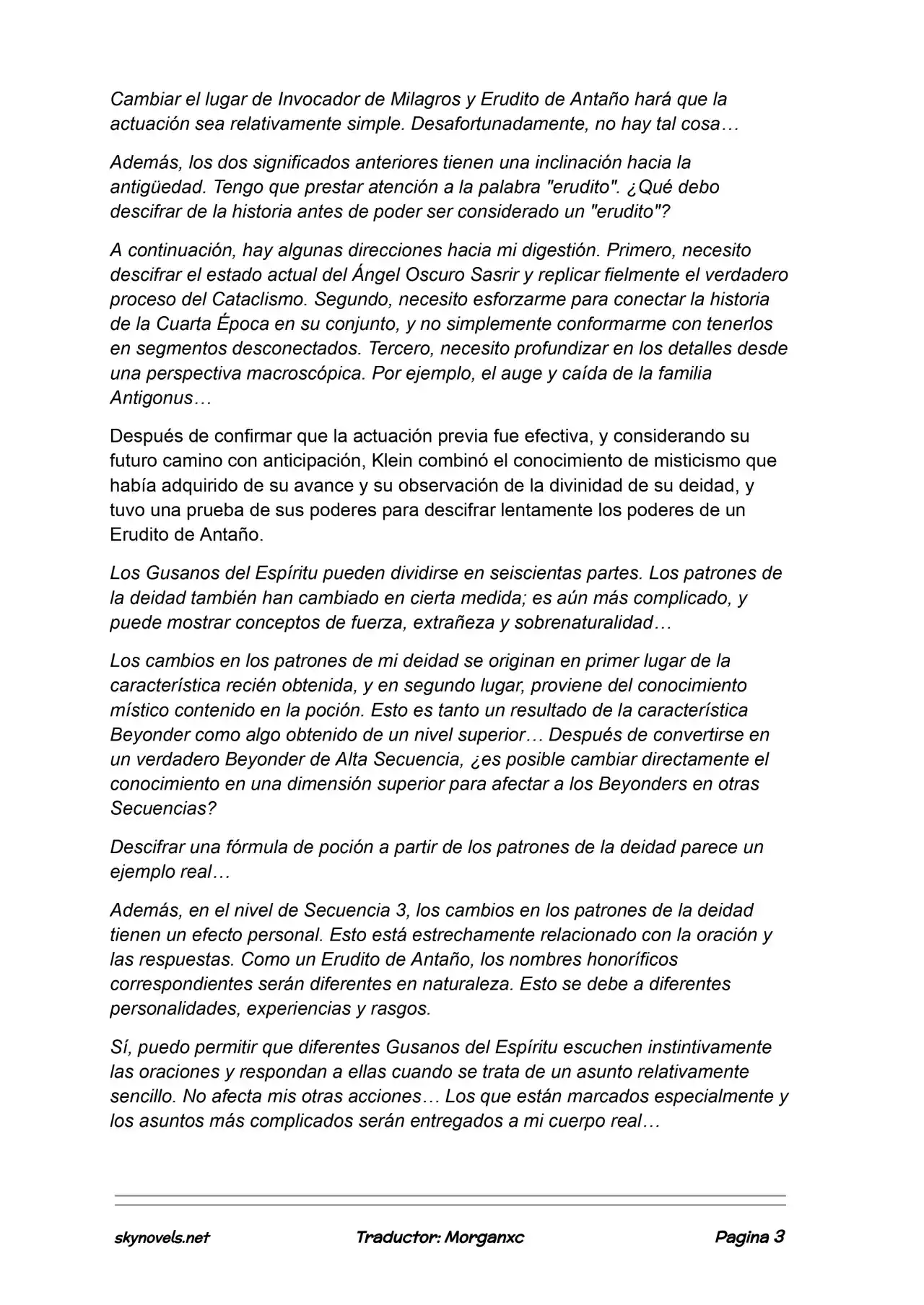 Lord Of The Mysteries (Novela) - Capítulo 1138 - Página 3 - LectorTMOo