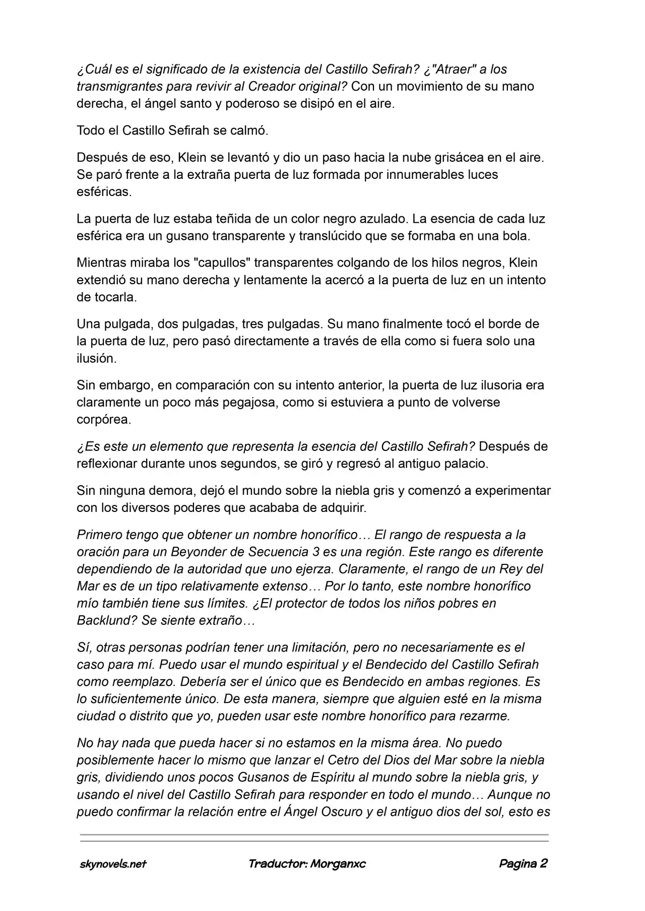Lord Of The Mysteries (Novela) - Capítulo 1139 - Página 2 - LectorTMOo