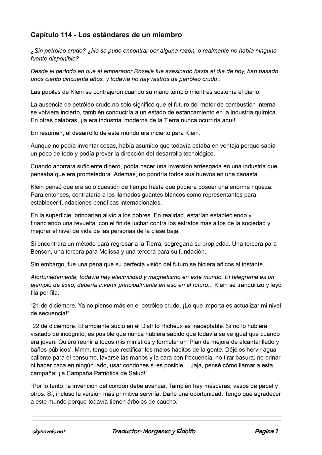 Lord Of The Mysteries (Novela) - Capítulo 114 - Página 1 - LectorTMOo