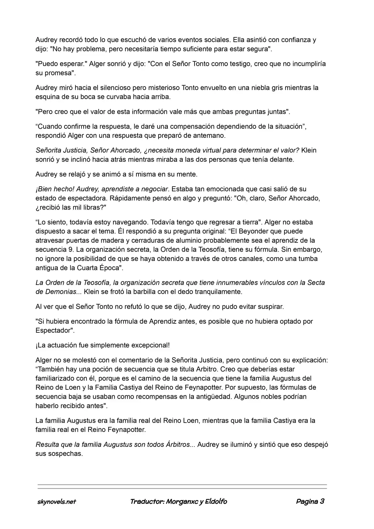 Lord Of The Mysteries (Novela) - Capítulo 114 - Página 3 - LectorTMOo