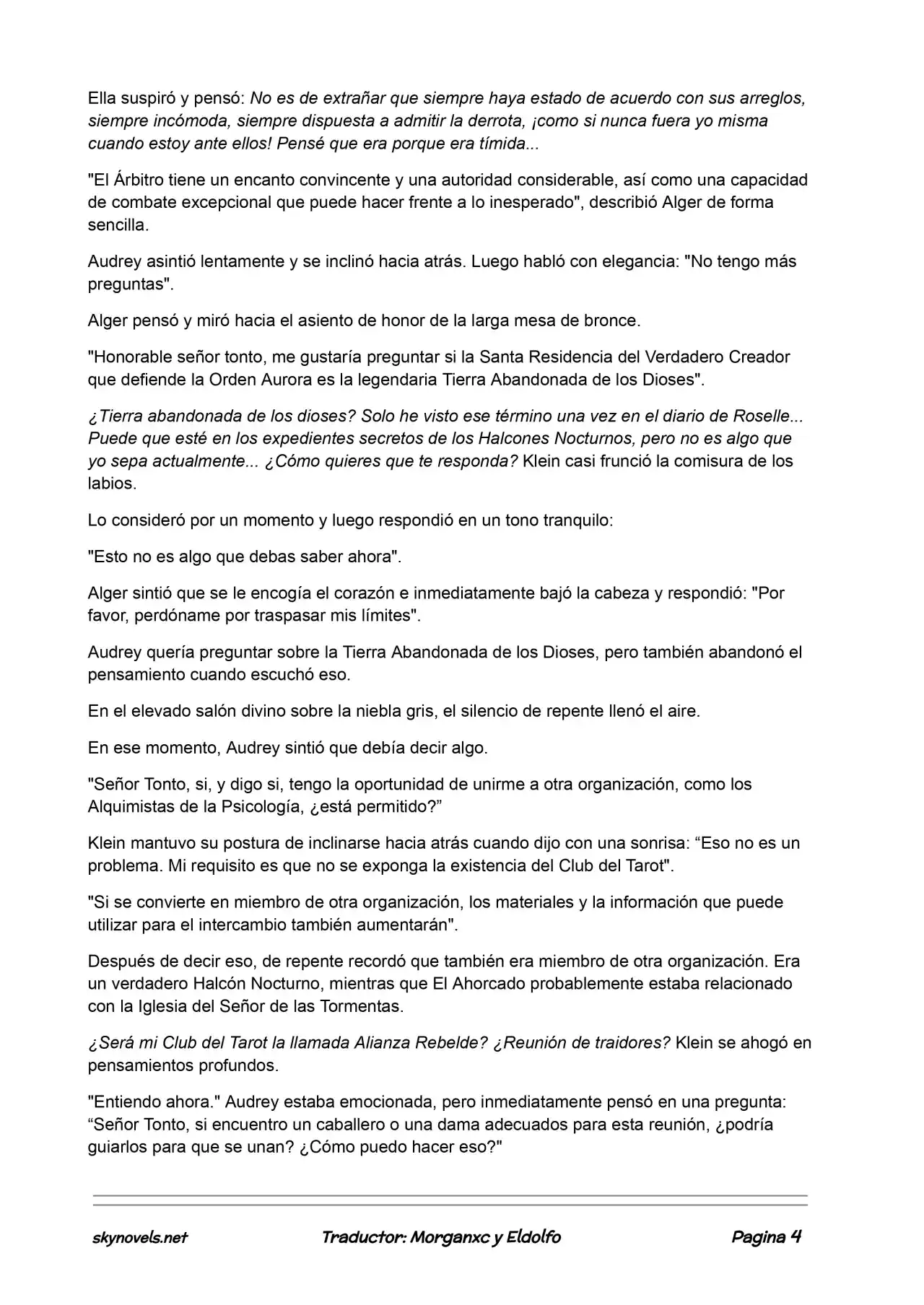 Lord Of The Mysteries (Novela) - Capítulo 114 - Página 4 - LectorTMOo