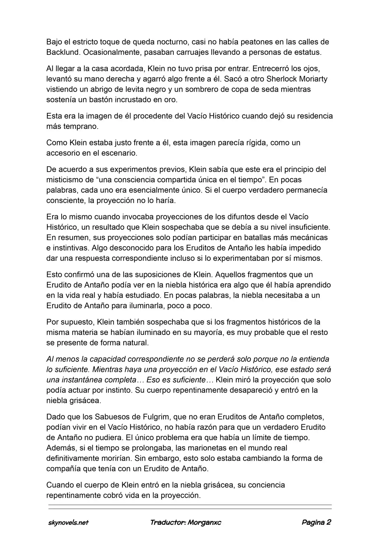 Lord Of The Mysteries (Novela) - Capítulo 1140 - Página 2 - LectorTMOo