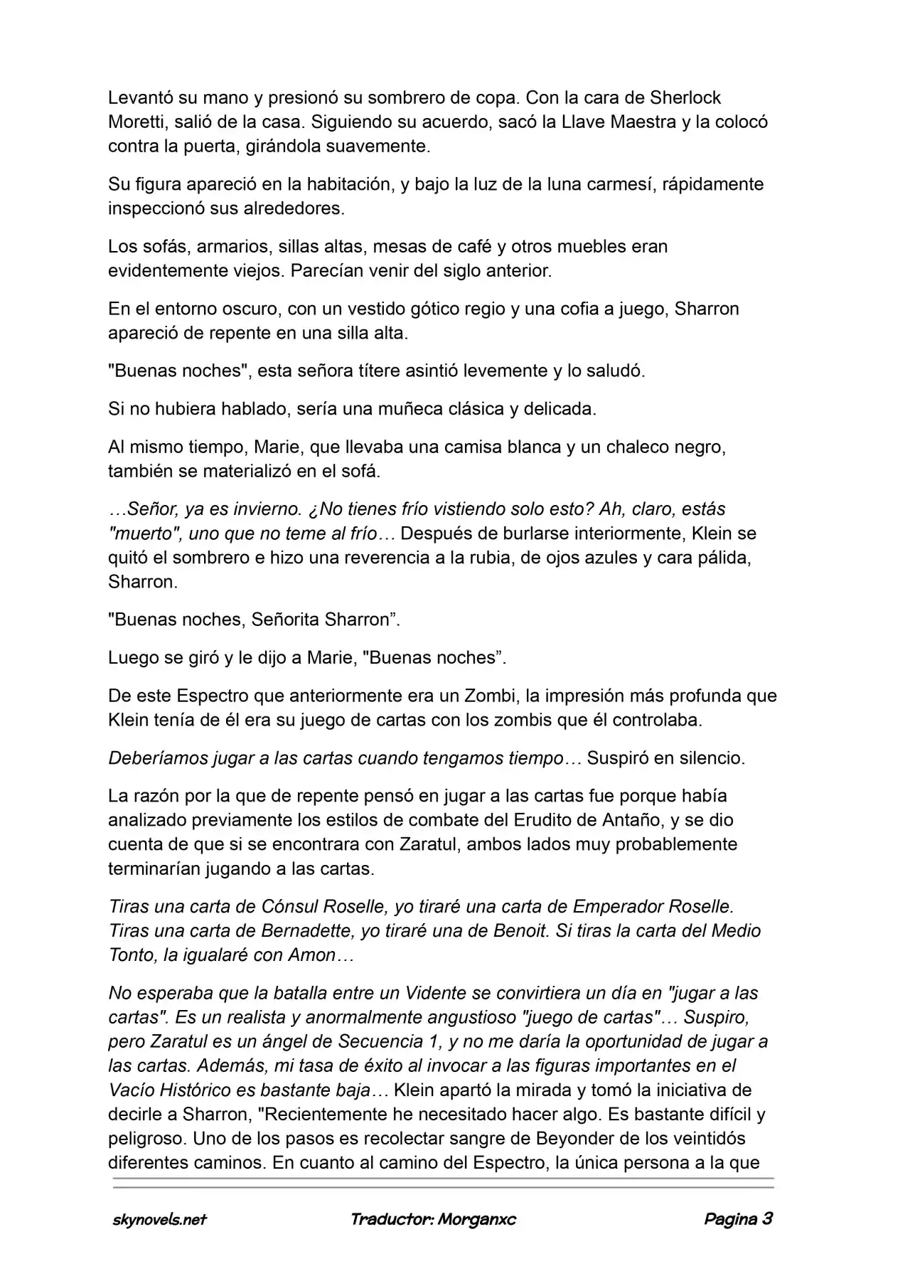 Lord Of The Mysteries (Novela) - Capítulo 1140 - Página 3 - LectorTMOo