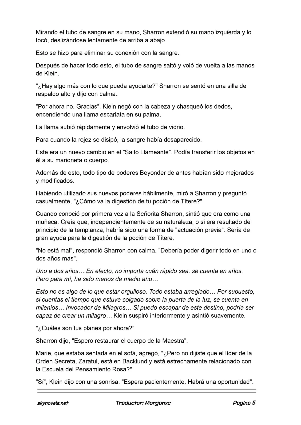 Lord Of The Mysteries (Novela) - Capítulo 1140 - Página 5 - LectorTMOo