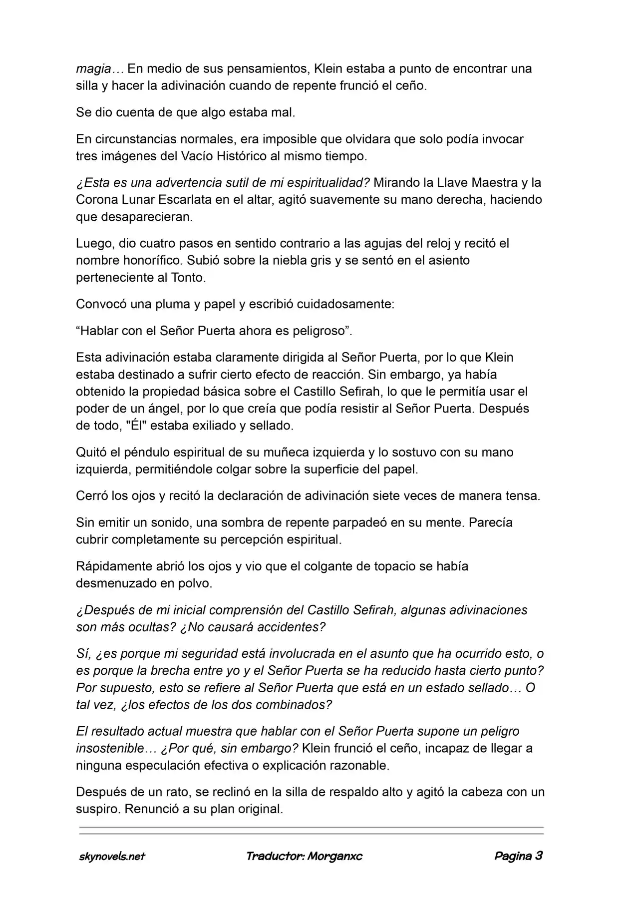 Lord Of The Mysteries (Novela) - Capítulo 1142 - Página 3 - LectorTMOo