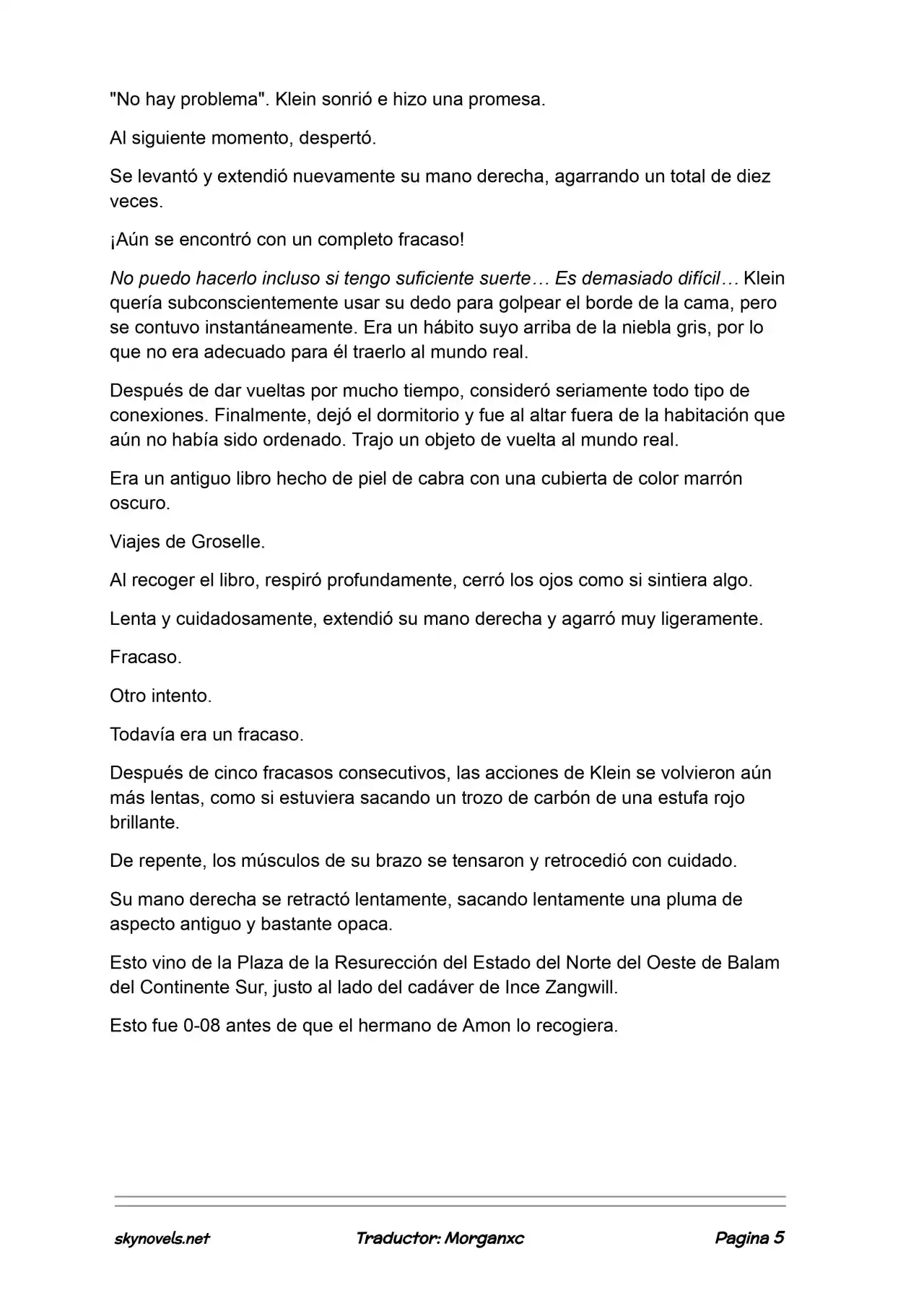Lord Of The Mysteries (Novela) - Capítulo 1142 - Página 5 - LectorTMOo