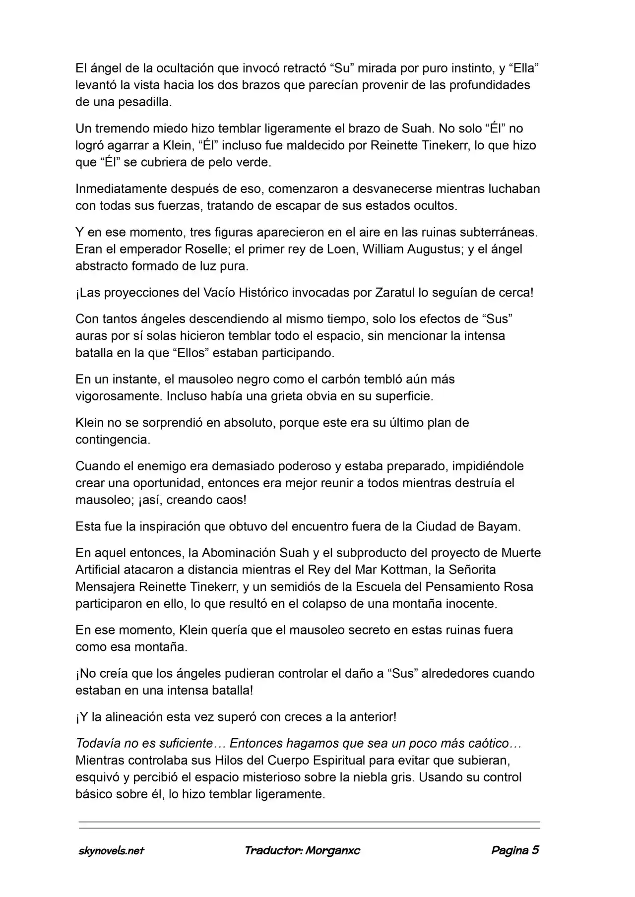 Lord Of The Mysteries (Novela) - Capítulo 1147 - Página 5 - LectorTMOo