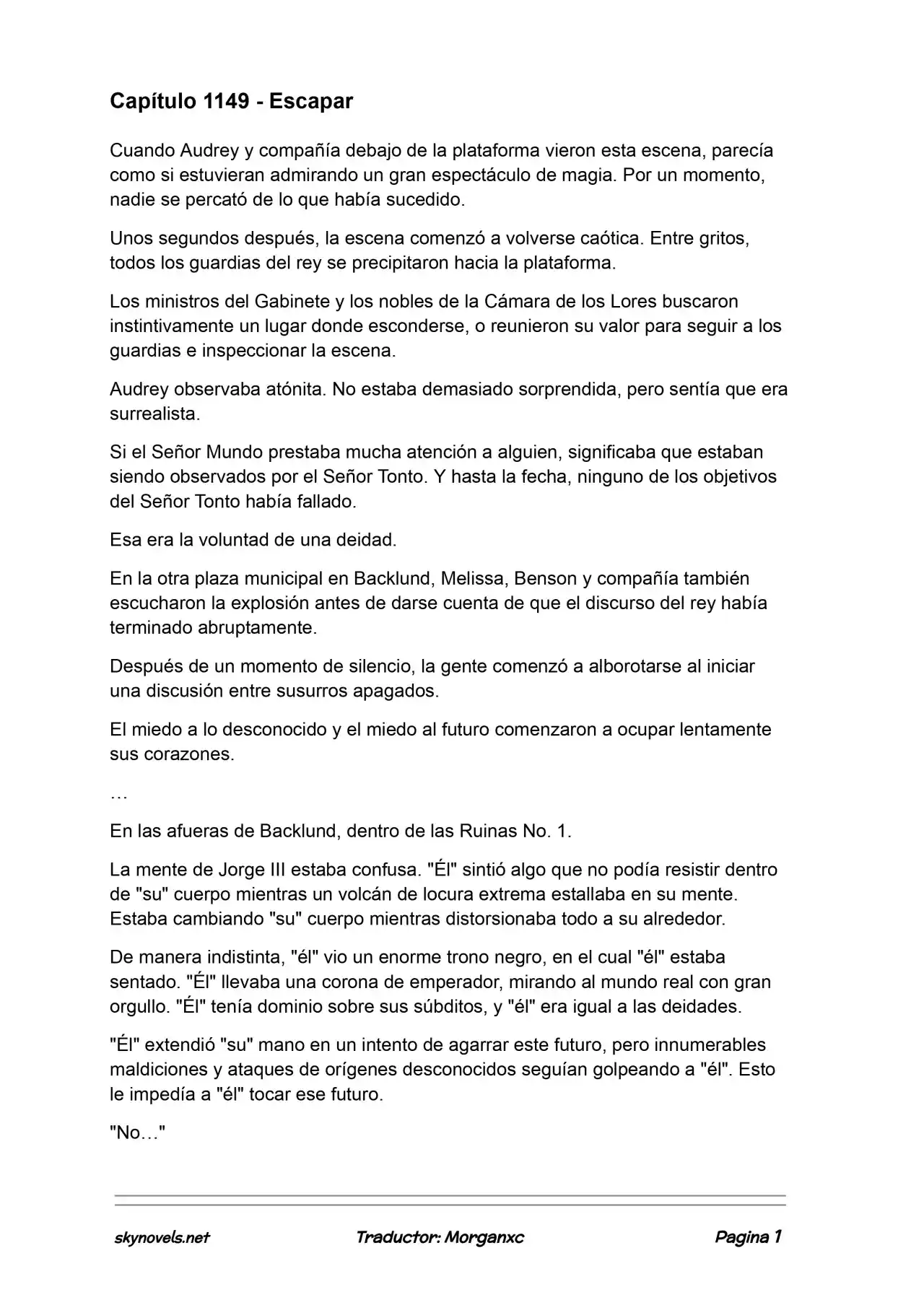 Lord Of The Mysteries (Novela) - Capítulo 1149 - Página 1 - LectorTMOo