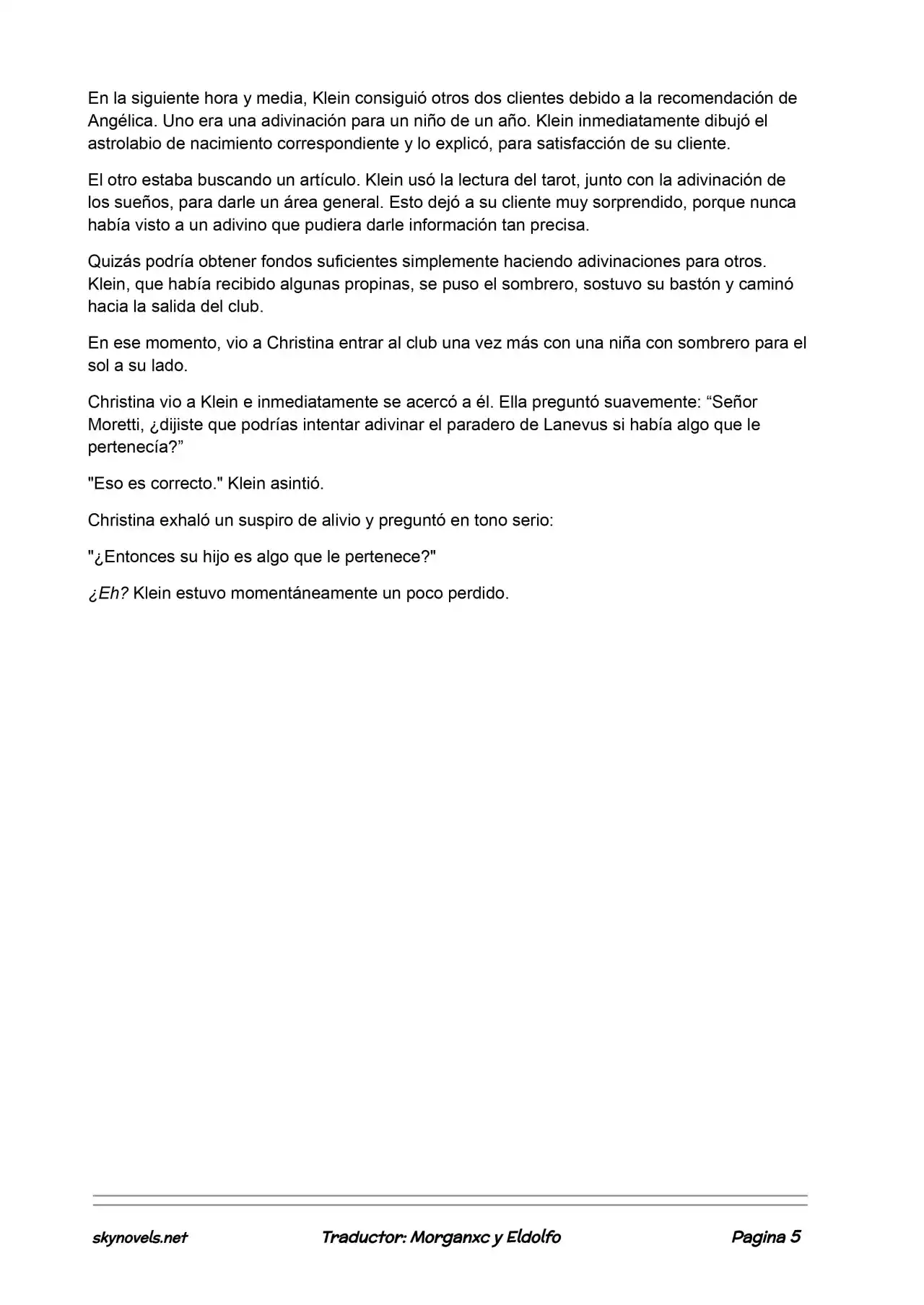 Lord Of The Mysteries (Novela) - Capítulo 115 - Página 5 - LectorTMOo