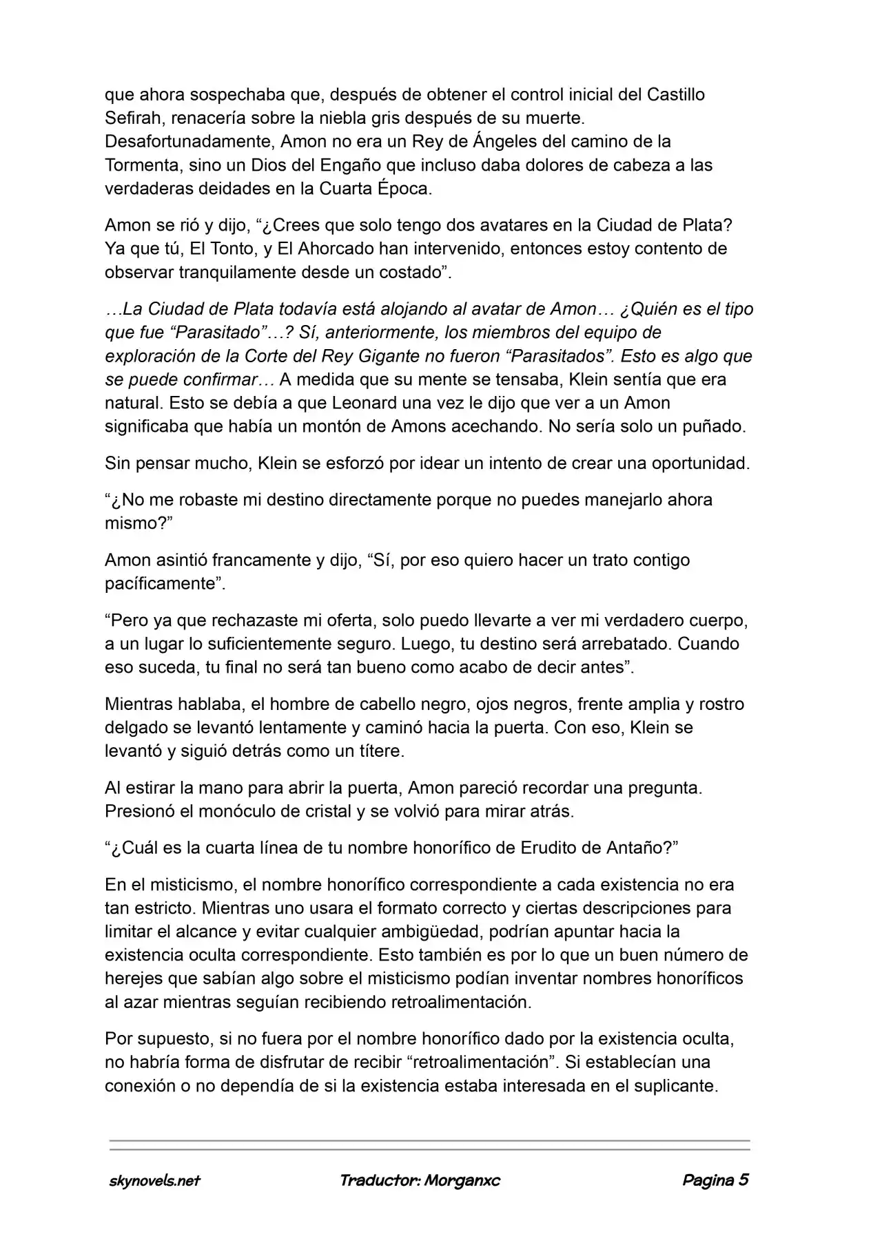 Lord Of The Mysteries (Novela) - Capítulo 1151 - Página 5 - LectorTMOo