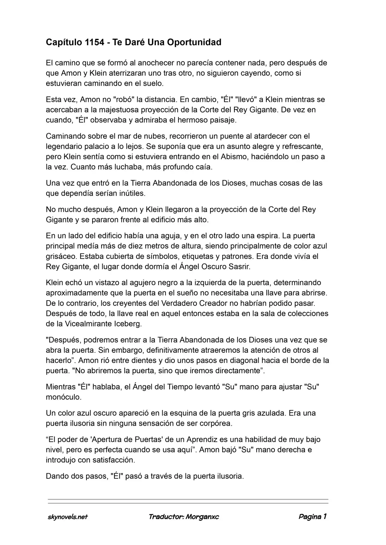 Lord Of The Mysteries (Novela) - Capítulo 1154 - Página 1 - LectorTMOo