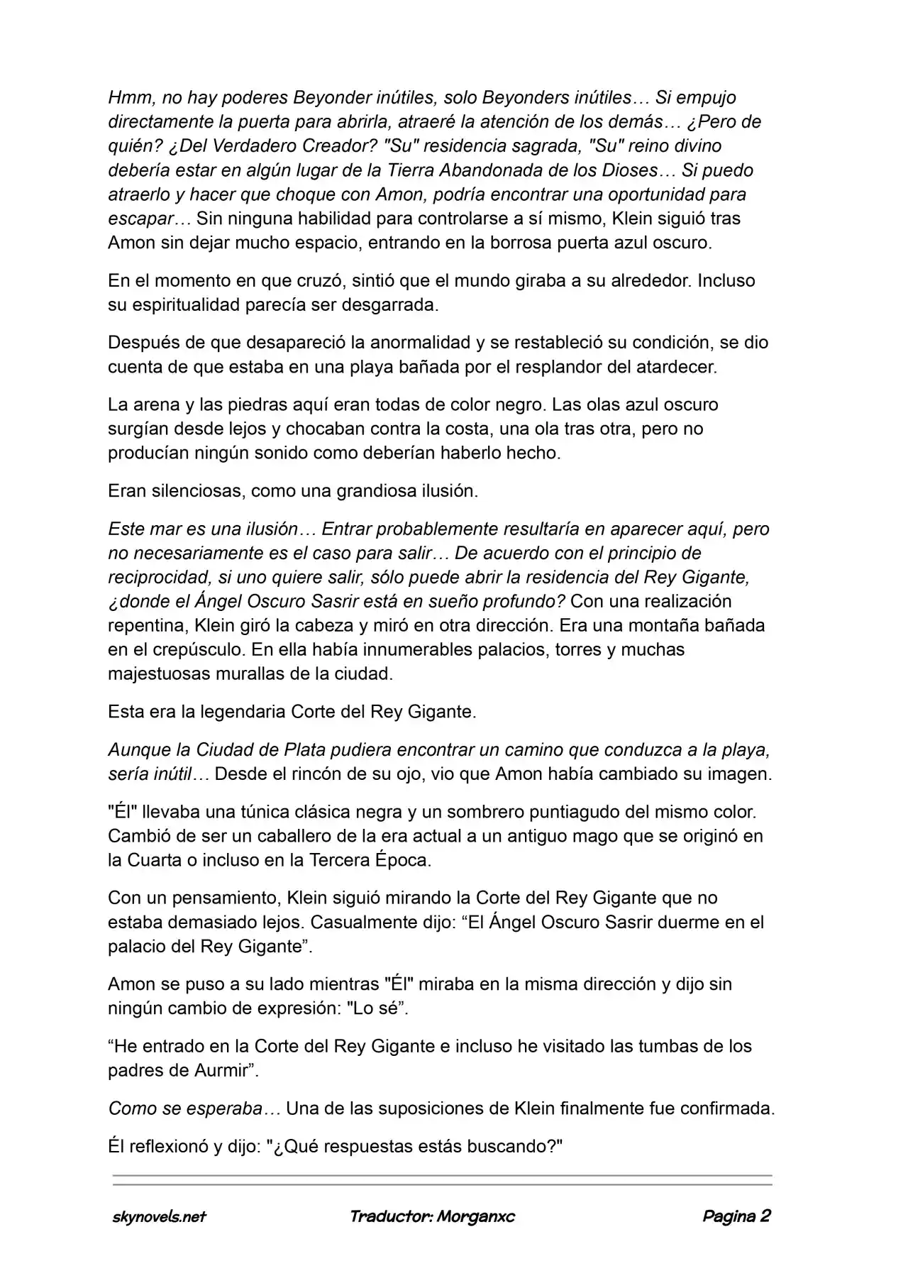 Lord Of The Mysteries (Novela) - Capítulo 1154 - Página 2 - LectorTMOo