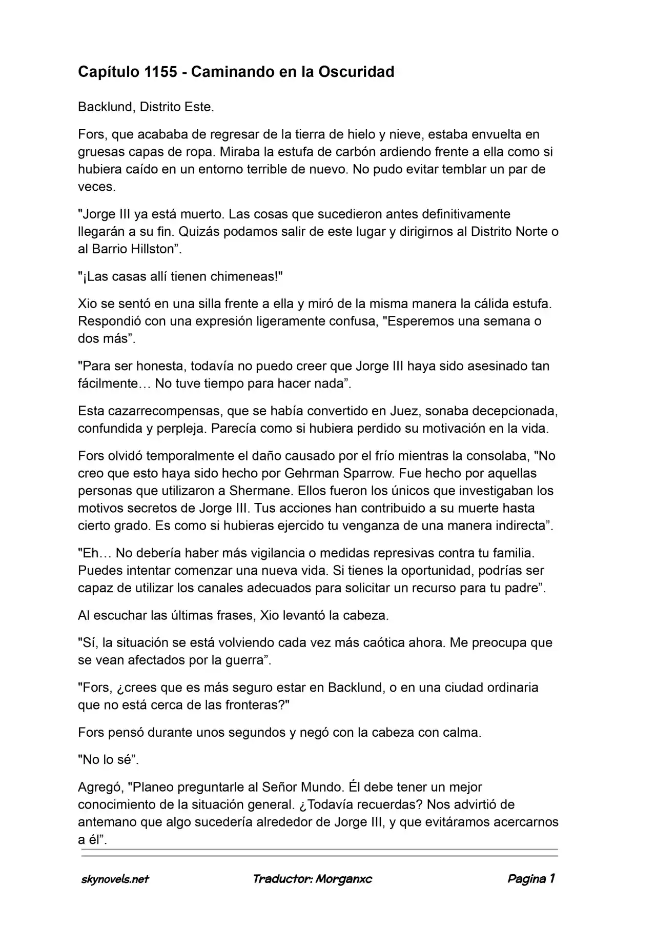 Lord Of The Mysteries (Novela) - Capítulo 1155 - Página 1 - LectorTMOo