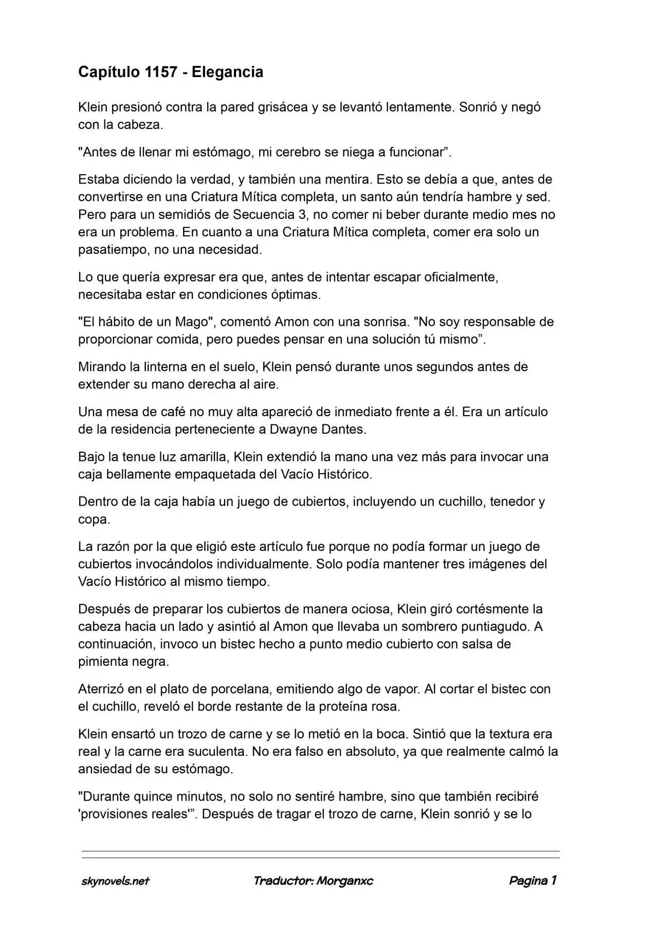 Lord Of The Mysteries (Novela) - Capítulo 1157 - Página 1 - LectorTMOo