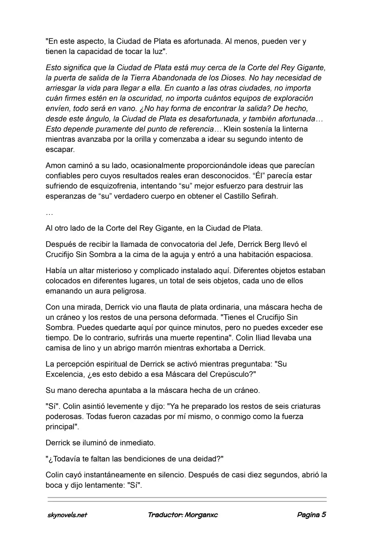 Lord Of The Mysteries (Novela) - Capítulo 1158 - Página 5 - LectorTMOo