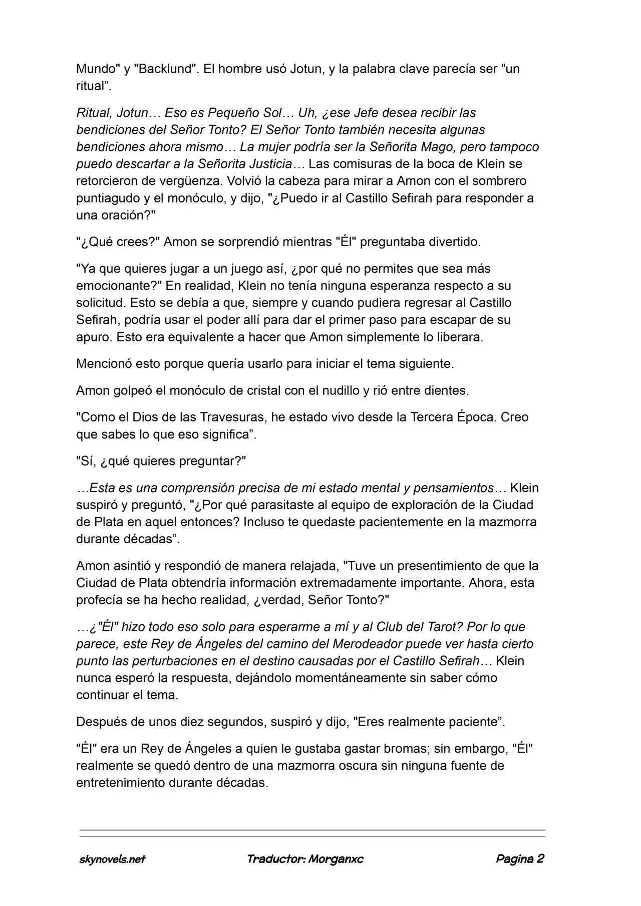 Lord Of The Mysteries (Novela) - Capítulo 1159 - Página 2 - LectorTMOo