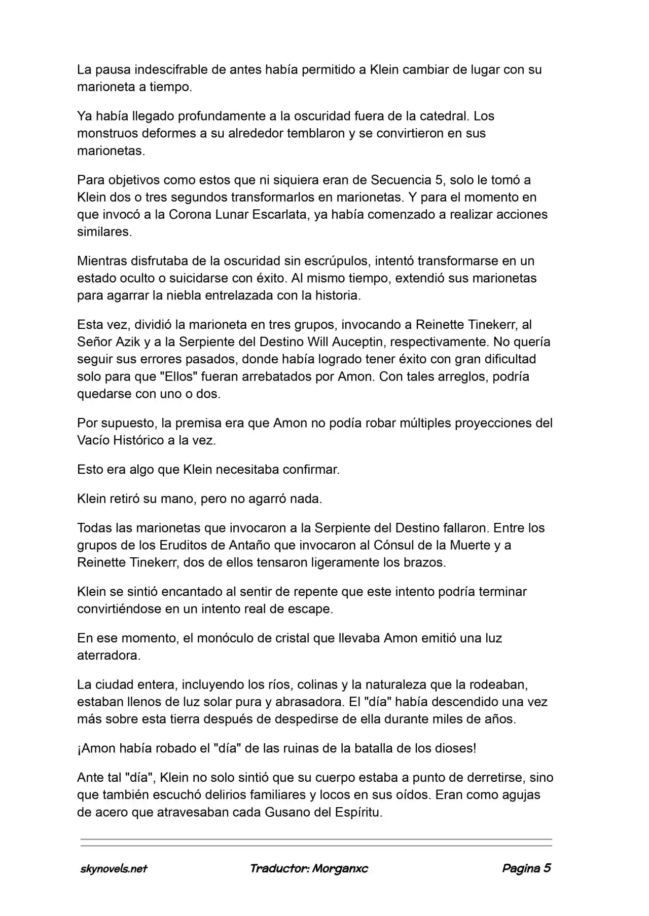 Lord Of The Mysteries (Novela) - Capítulo 1160 - Página 5 - LectorTMOo