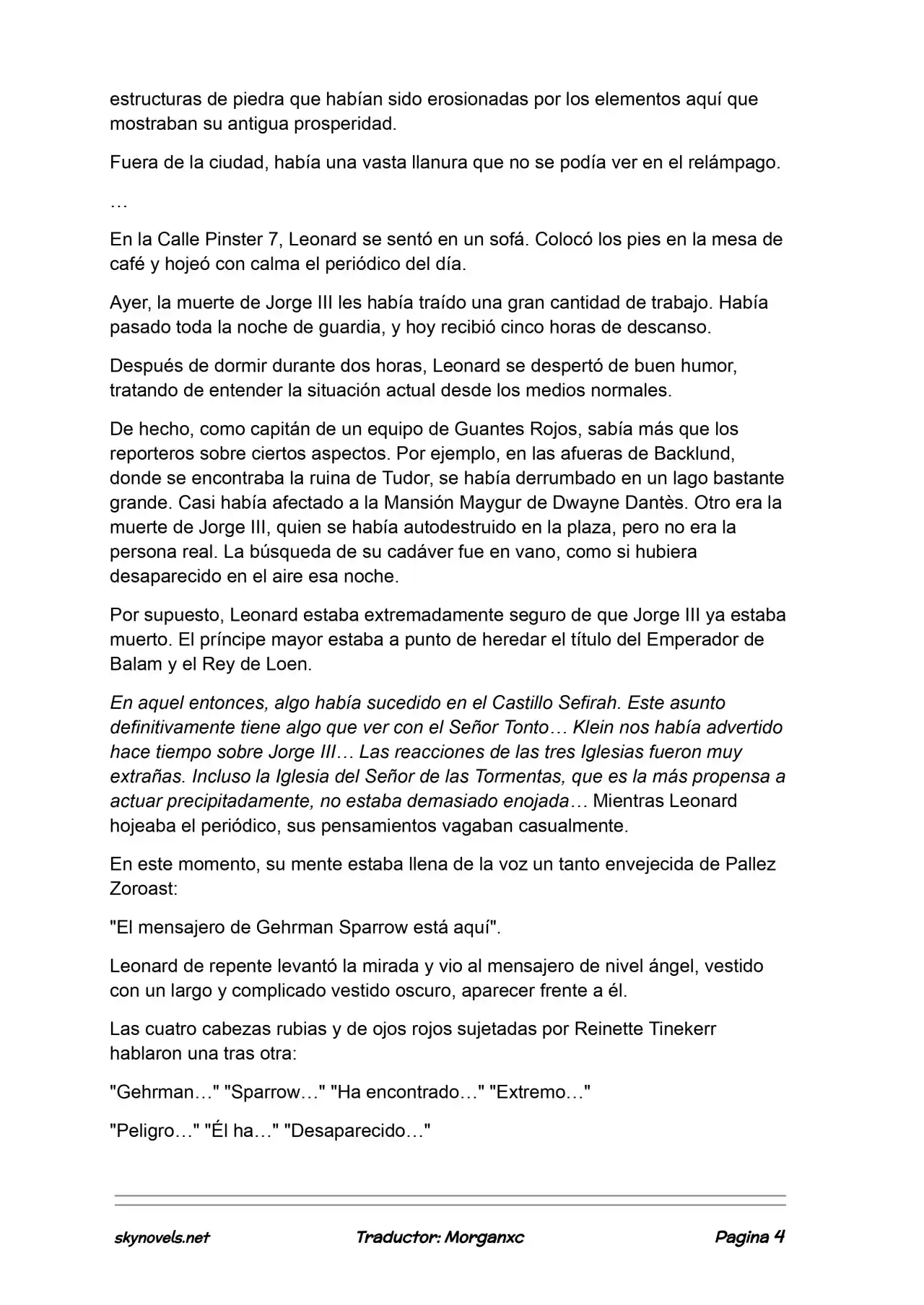 Lord Of The Mysteries (Novela) - Capítulo 1162 - Página 4 - LectorTMOo