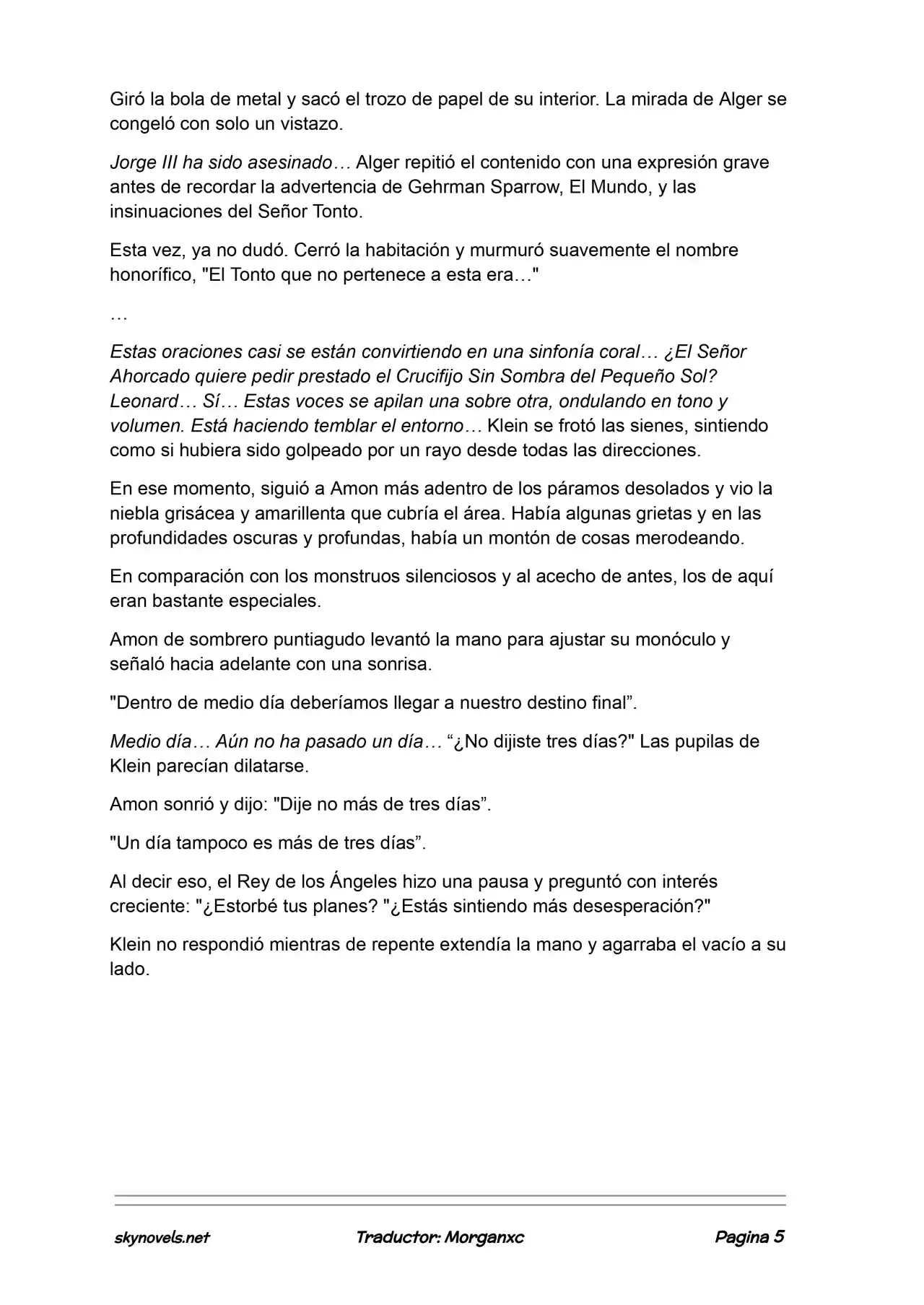 Lord Of The Mysteries (Novela) - Capítulo 1163 - Página 5 - LectorTMOo