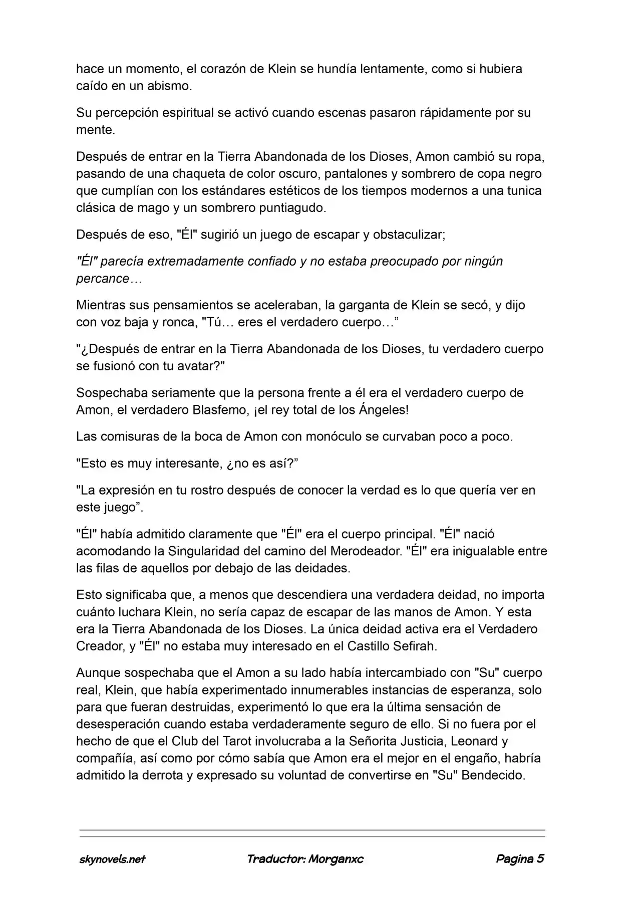 Lord Of The Mysteries (Novela) - Capítulo 1165 - Página 5 - LectorTMOo