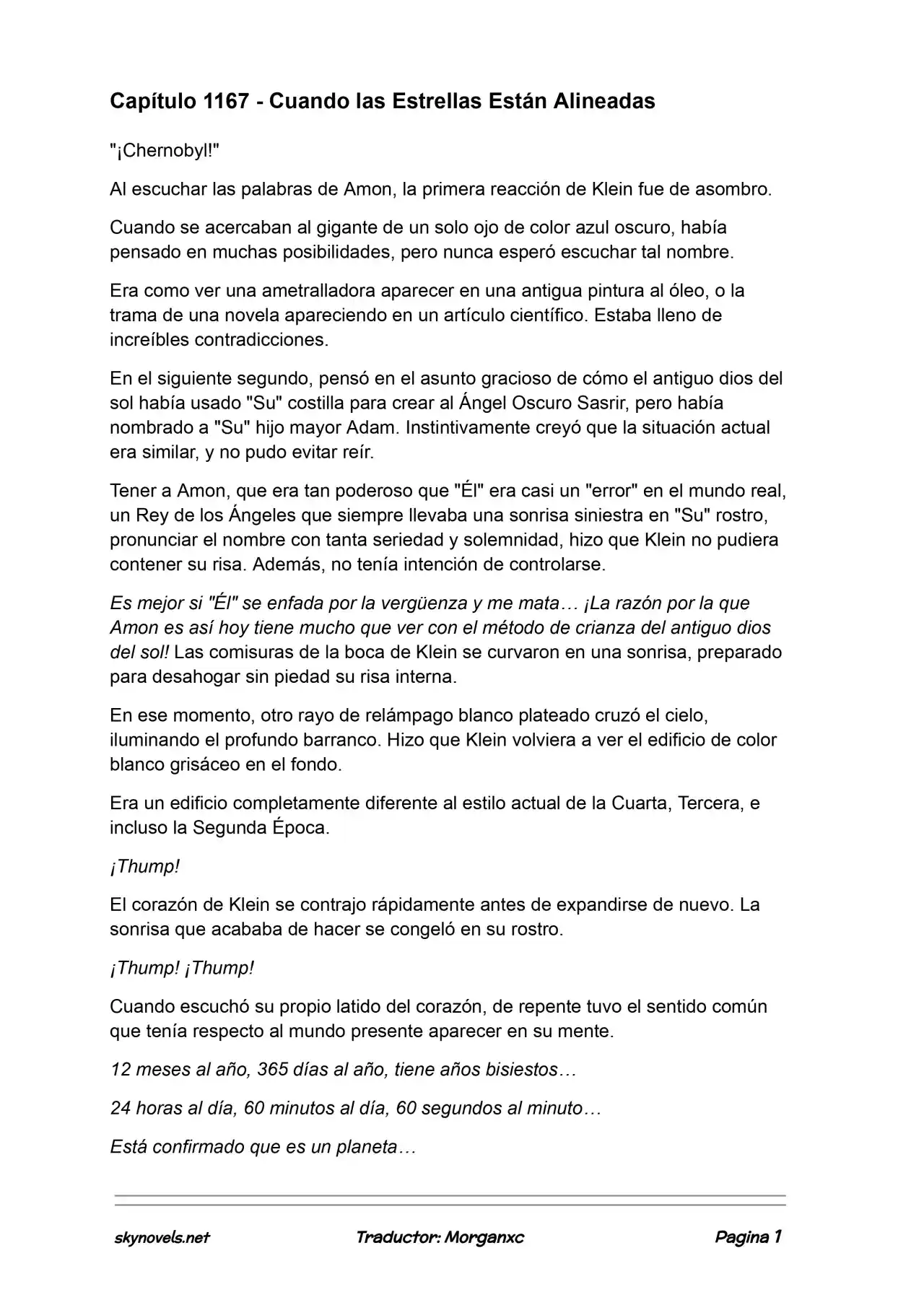 Lord Of The Mysteries (Novela) - Capítulo 1167 - Página 1 - LectorTMOo