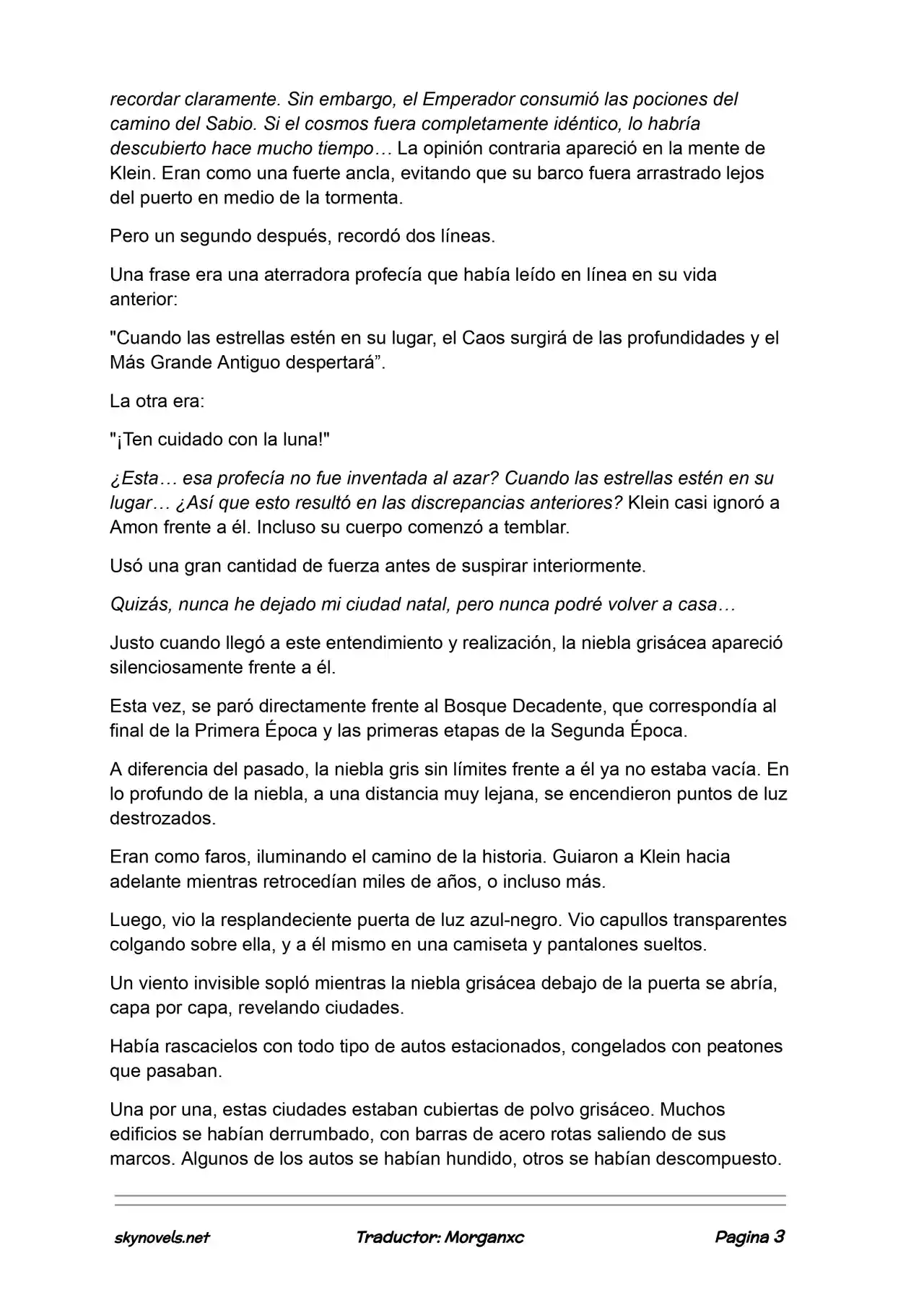Lord Of The Mysteries (Novela) - Capítulo 1167 - Página 3 - LectorTMOo